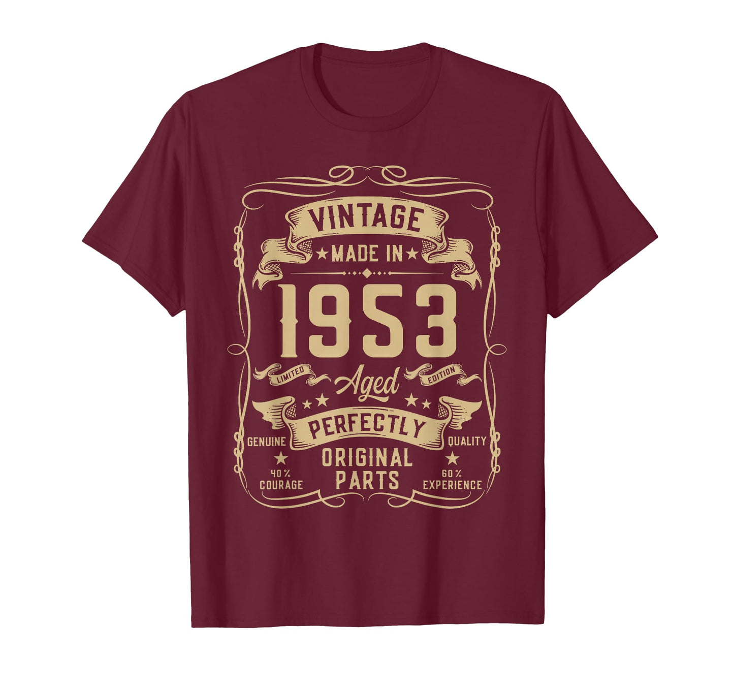 Vintage 1953 73yr 73rd Birthday Gifts for Men 73 Years Old T-Shirt