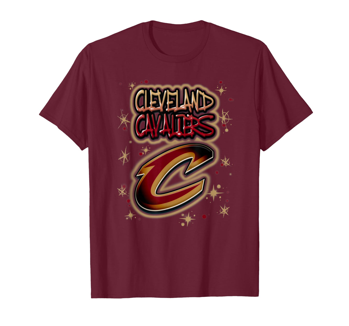 NBA Cleveland Cavaliers Airbrush Logo T-Shirt