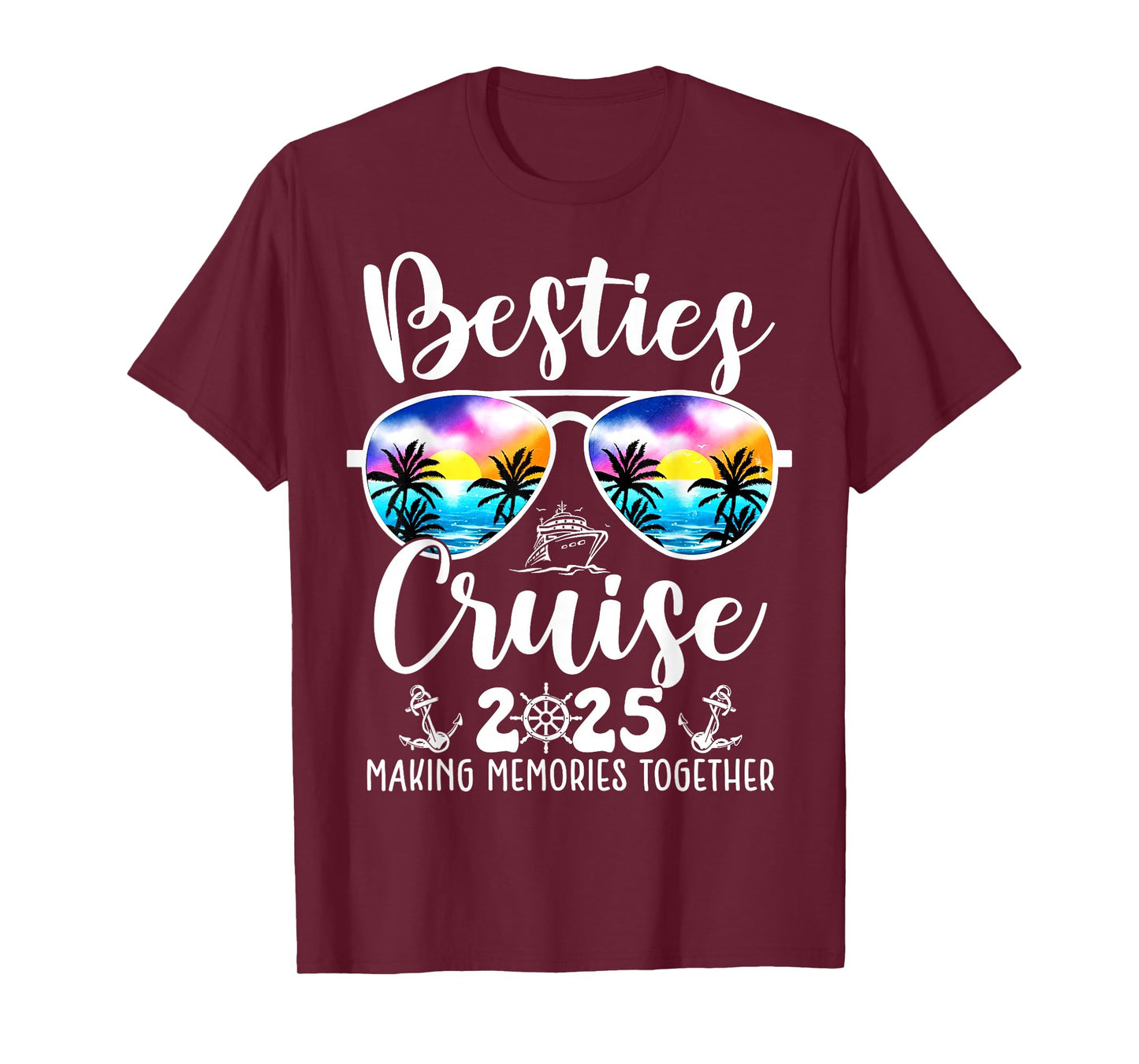 Besties Cruise 2025 Matching Friends Group Cruising Vacation T-Shirt