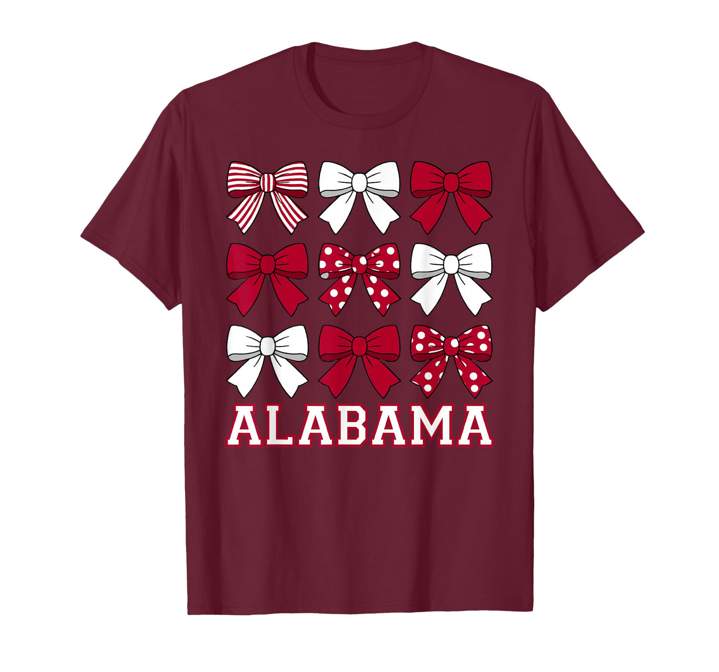 Alabama Cute Bow for Women Girls Sisters Daughters Kids T-Shirt
