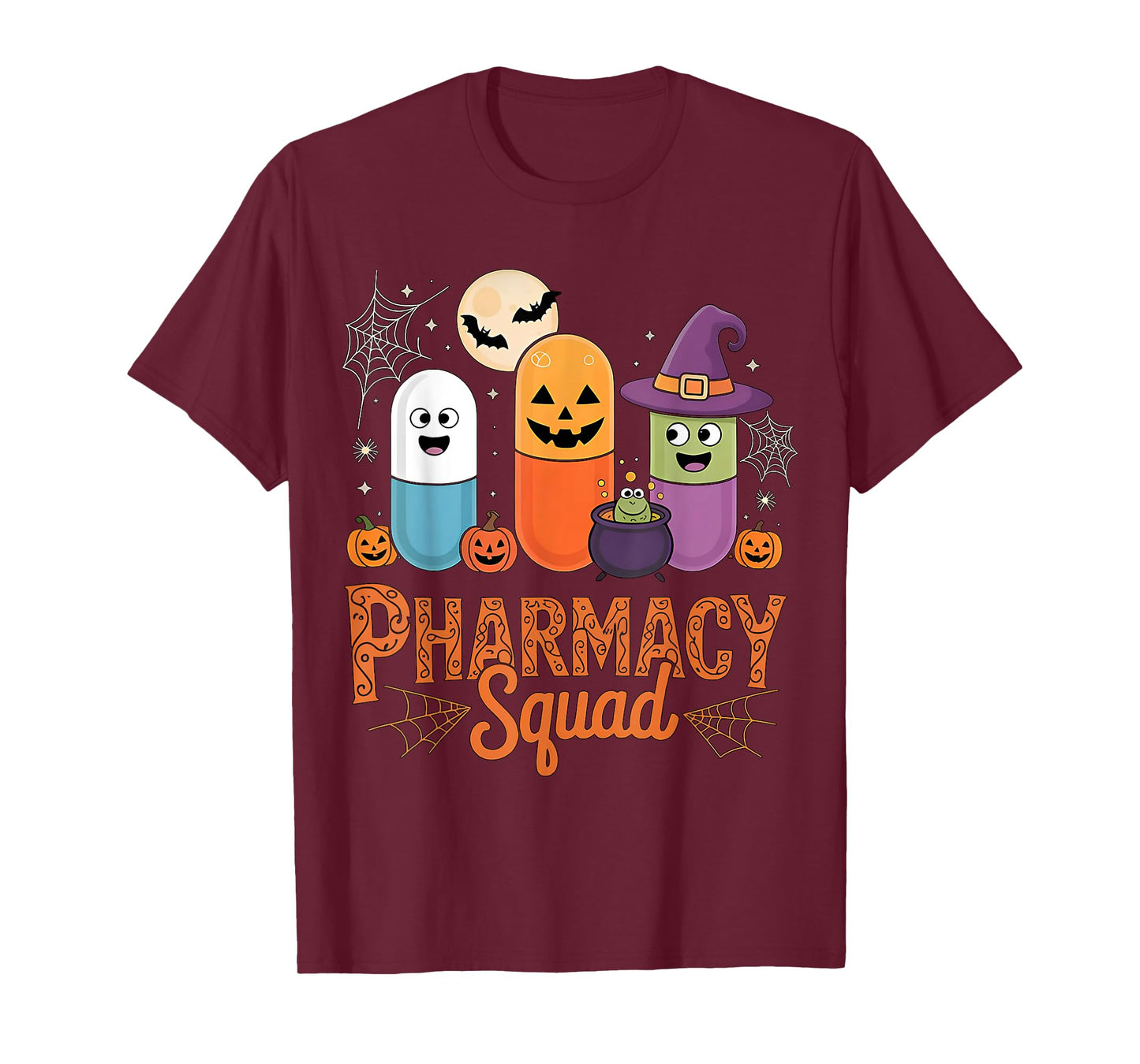 Funny Pills Pharmacy Pharmacist Squad Cute Halloween Costume T-Shirt