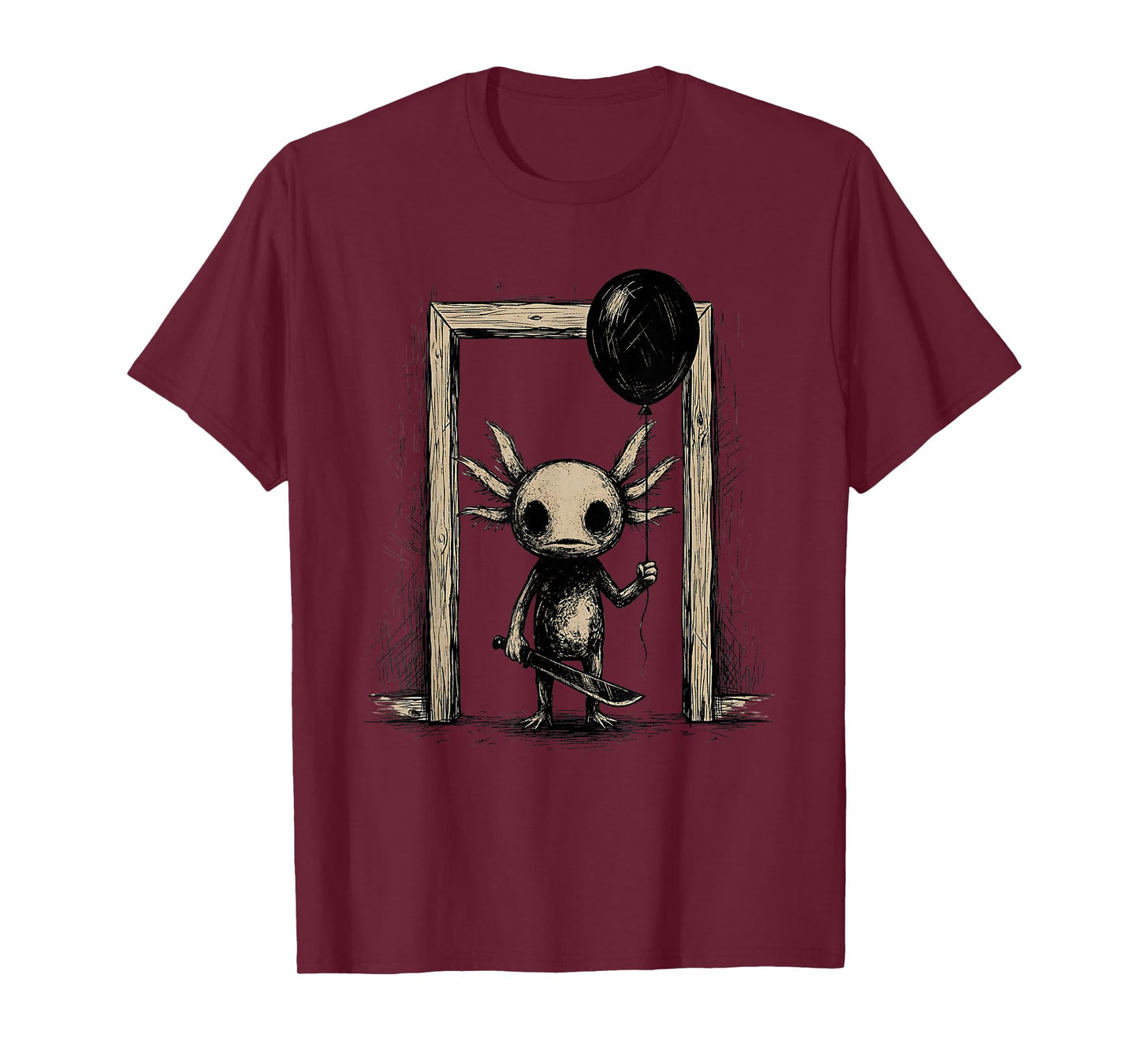 Axolotl Creepy Emo Goth T-Shirt