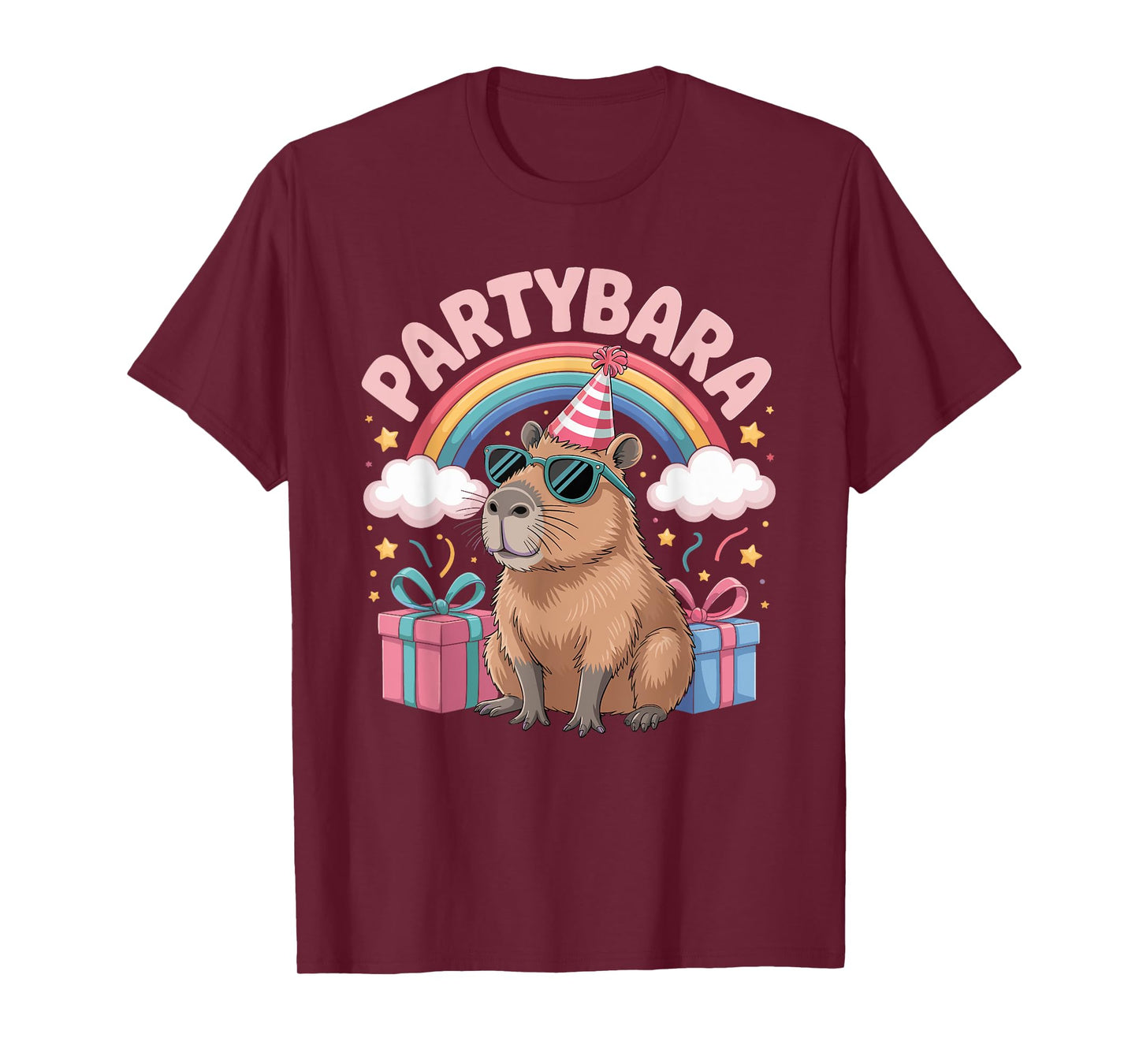 Capybara Birthday for Kids Fun Capybara Party Partybara T-Shirt