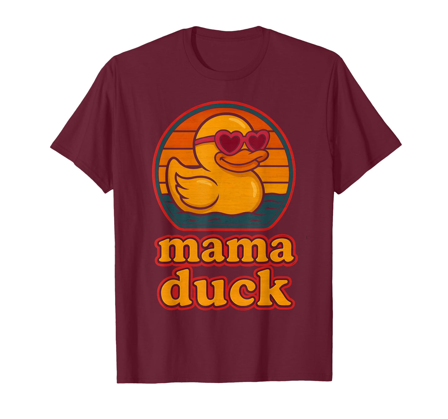 Mama Duck Rubber Duck Vintage Rubber Duckie Birthday Mom T-Shirt