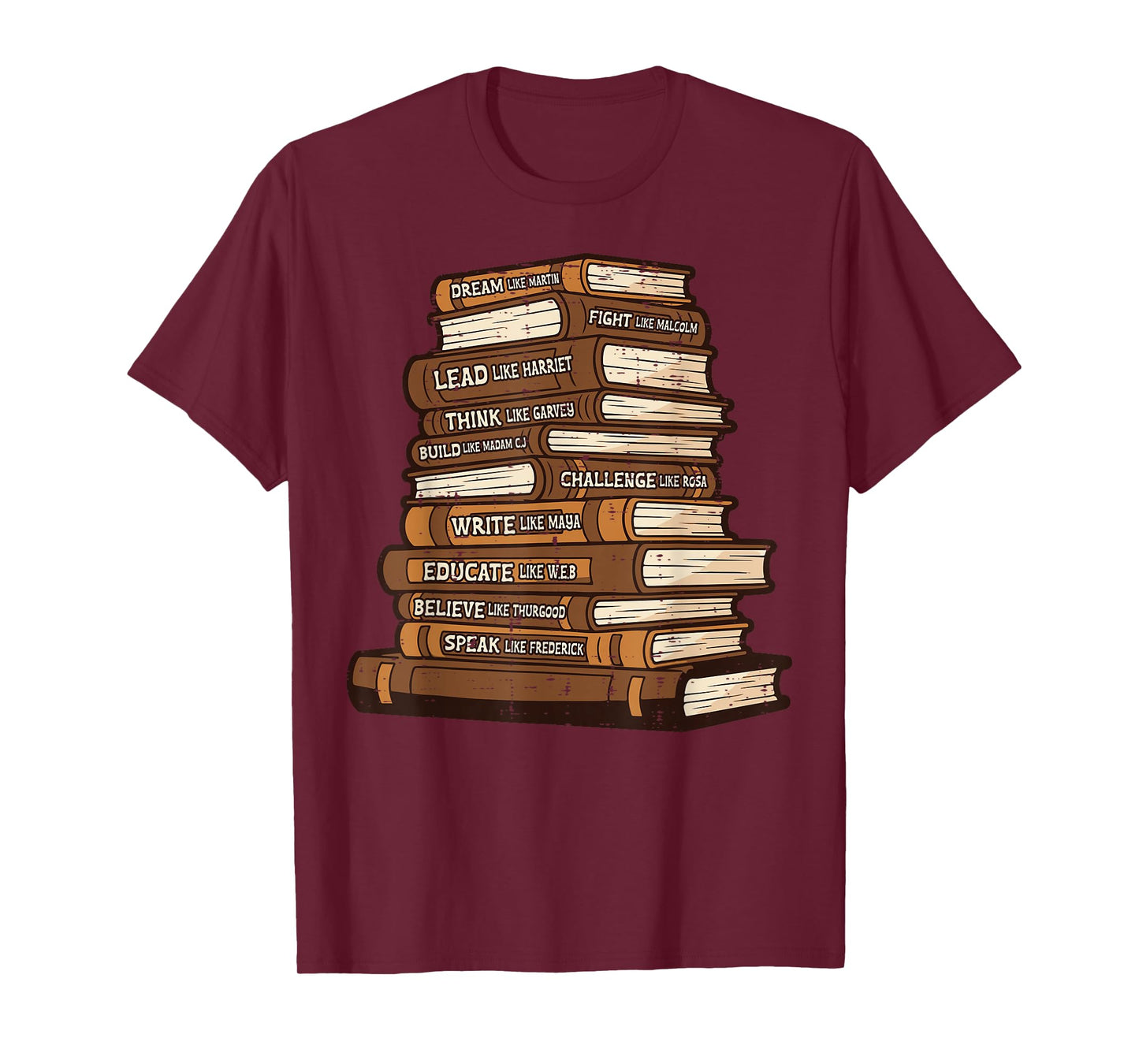 Black History Books Dream Like Martin African Women Men Kids T-Shirt