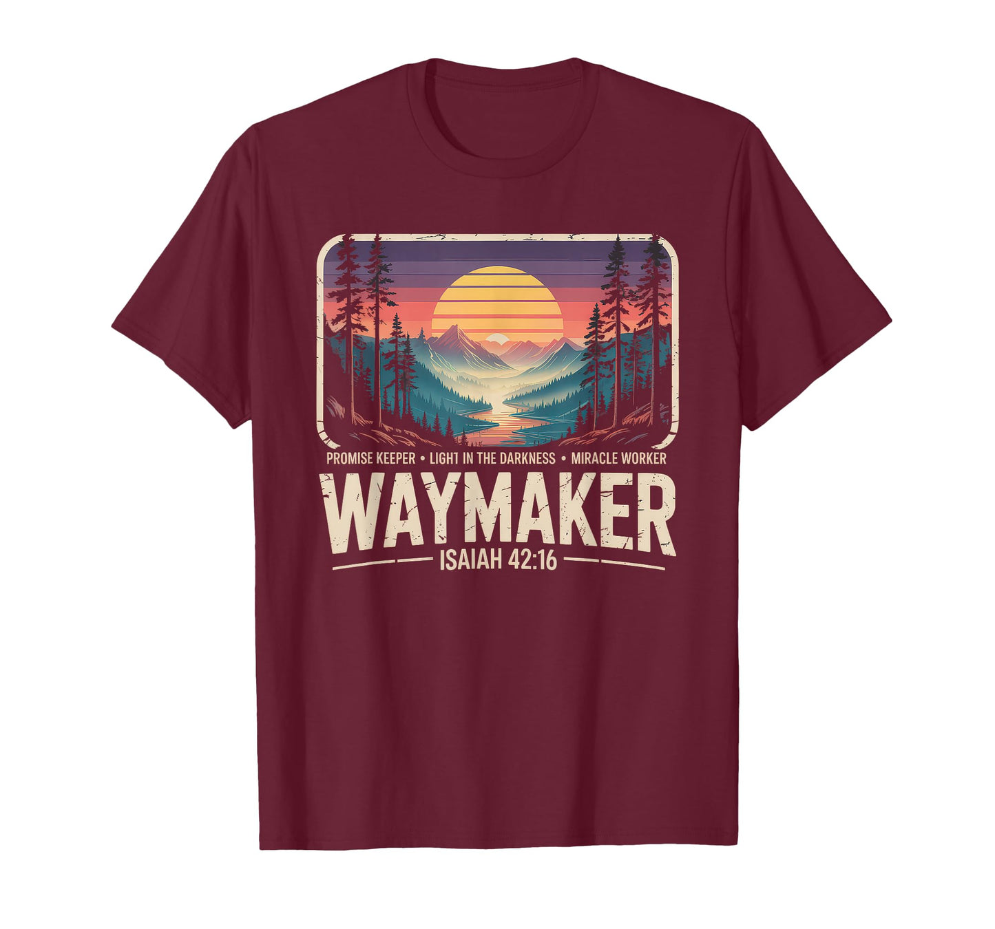 Waymaker Tshirt Promise Keeper Miracle Worker God Christian T-Shirt