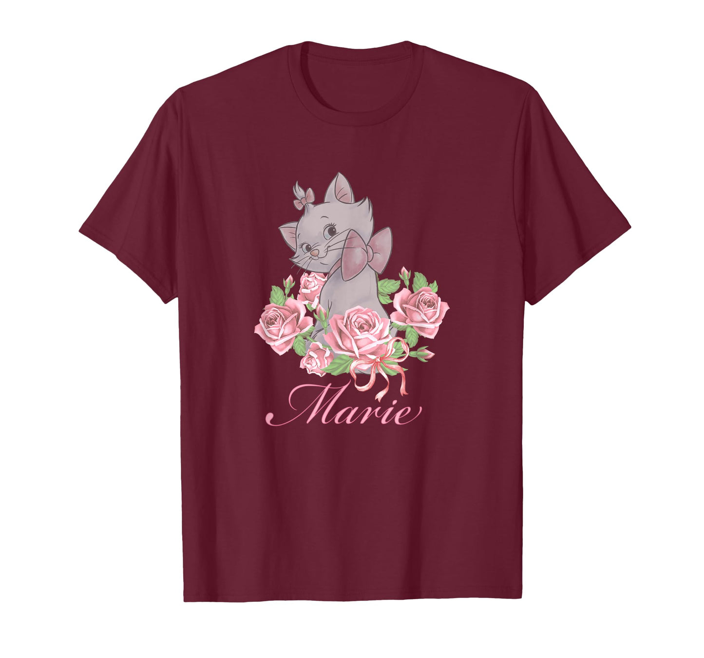 Disney The Aristocats Marie Floral Design T-Shirt
