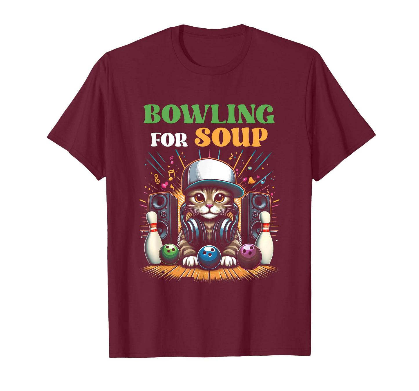 Bowling For Soup Music Cat Style DJ Cat Wearing Headphone Men Women Kids T-Shirt
