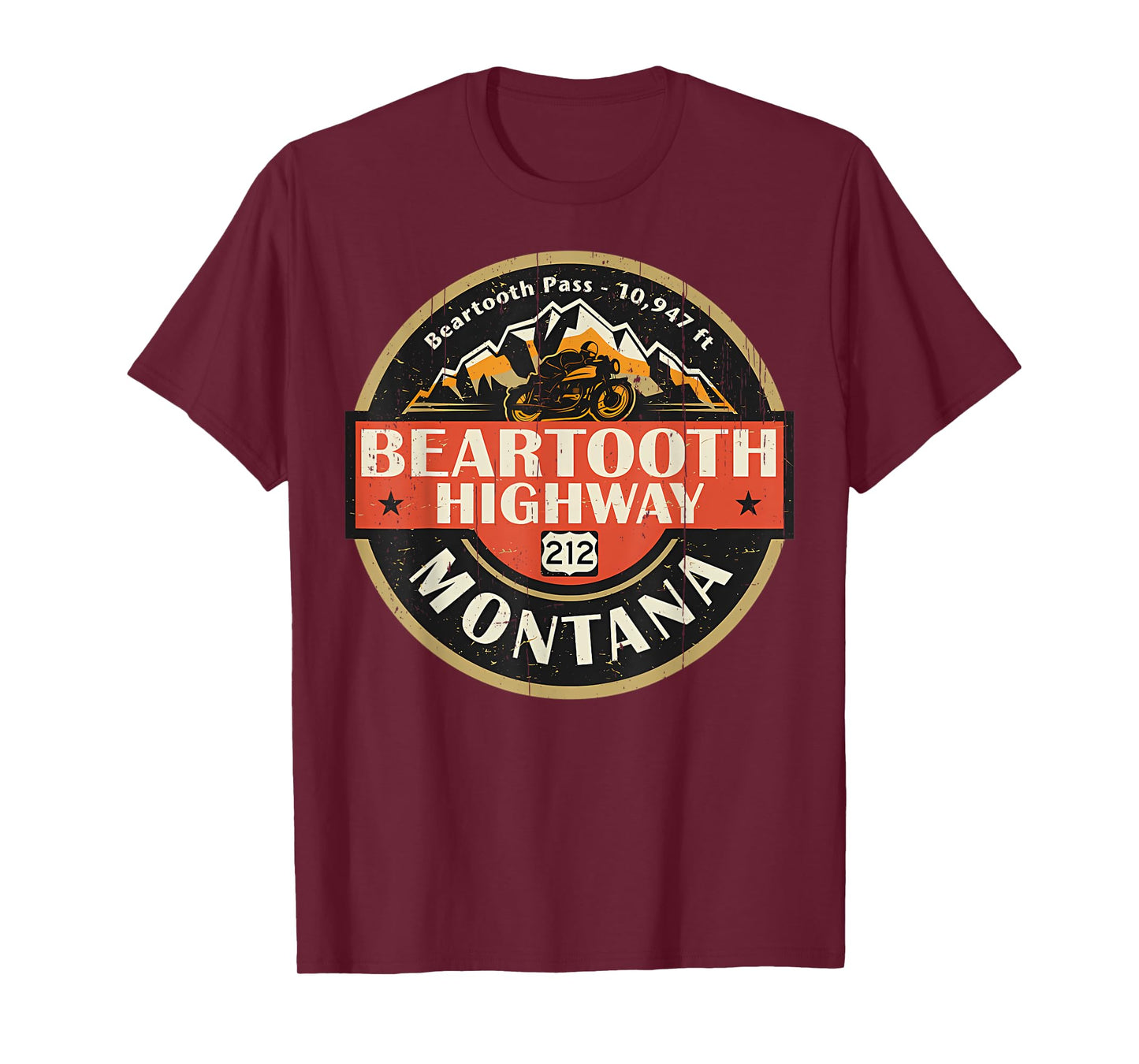 Vintage Beartooth Highway Mountain Hiking Nature T-Shirt