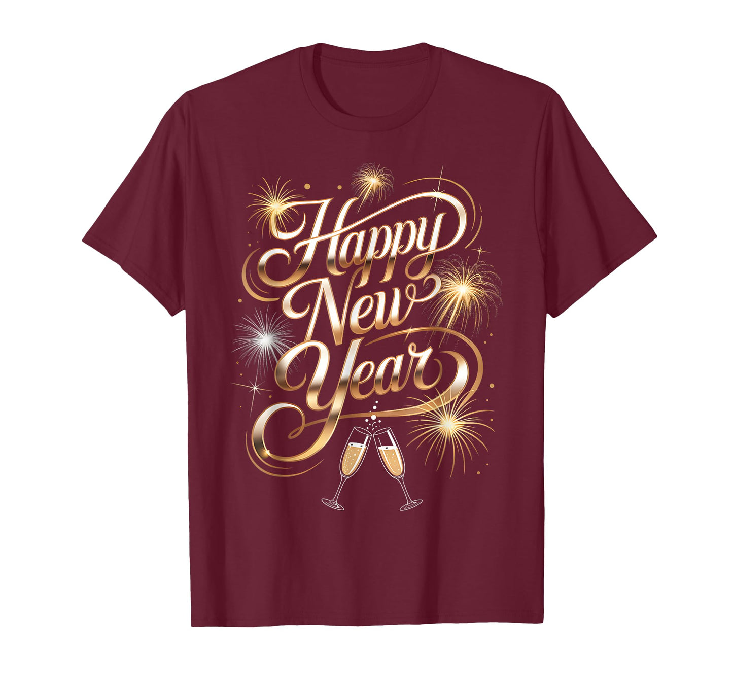 New Years Eve Party Shirts 2026 Happy New Year Fireworks T-Shirt