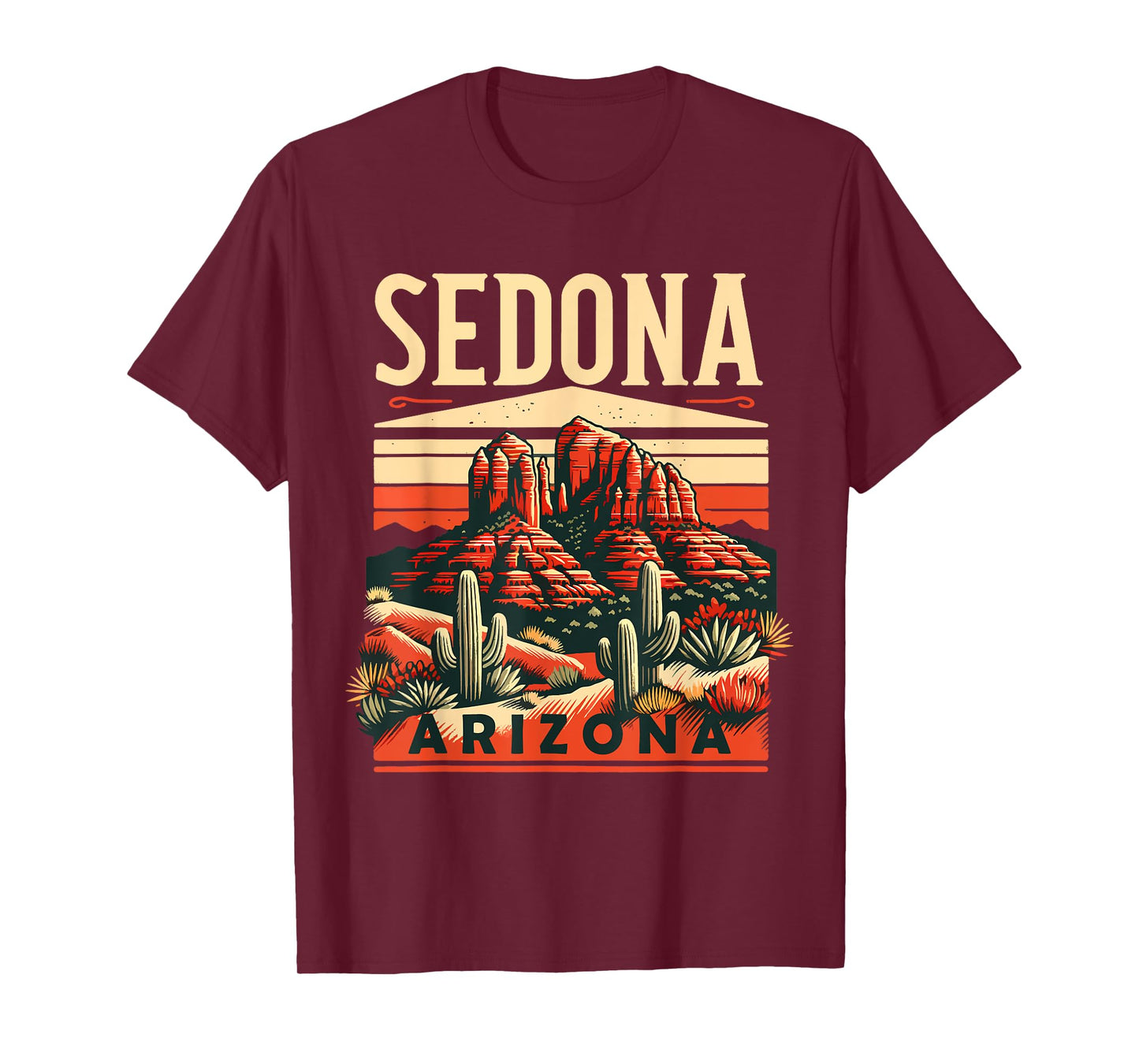 Vintage Sedona Arizona Hiking Outdoor Mountain Sedona AZ T-Shirt
