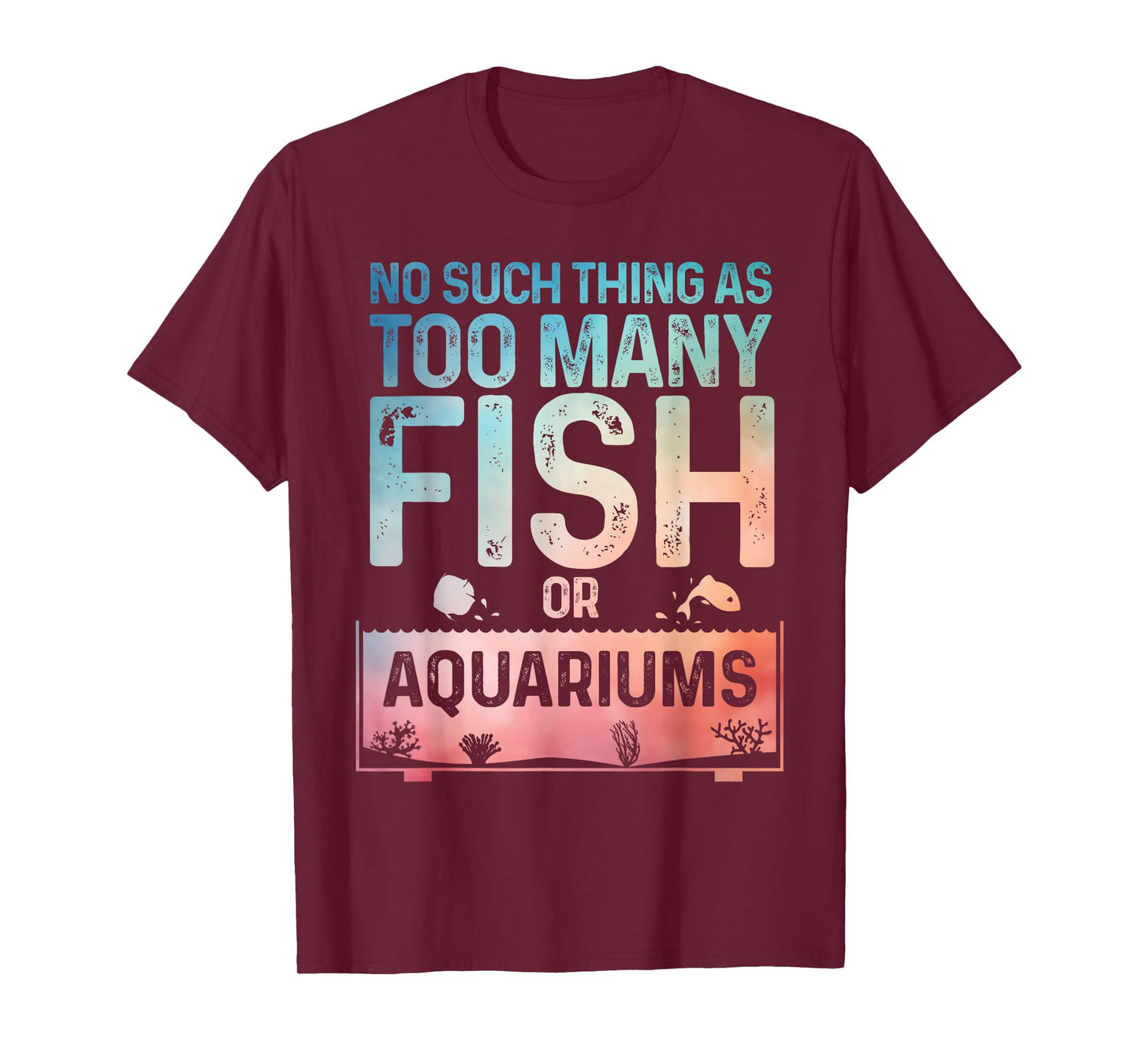 Aquarium Design For Men Women Fish Lover Aquarium Fish Tank T-Shirt