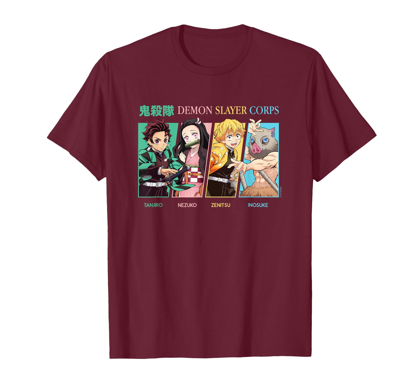 Demon Slayer: Kimetsu no Yaiba Tanjiro Nezuko Corps Portrait T-Shirt