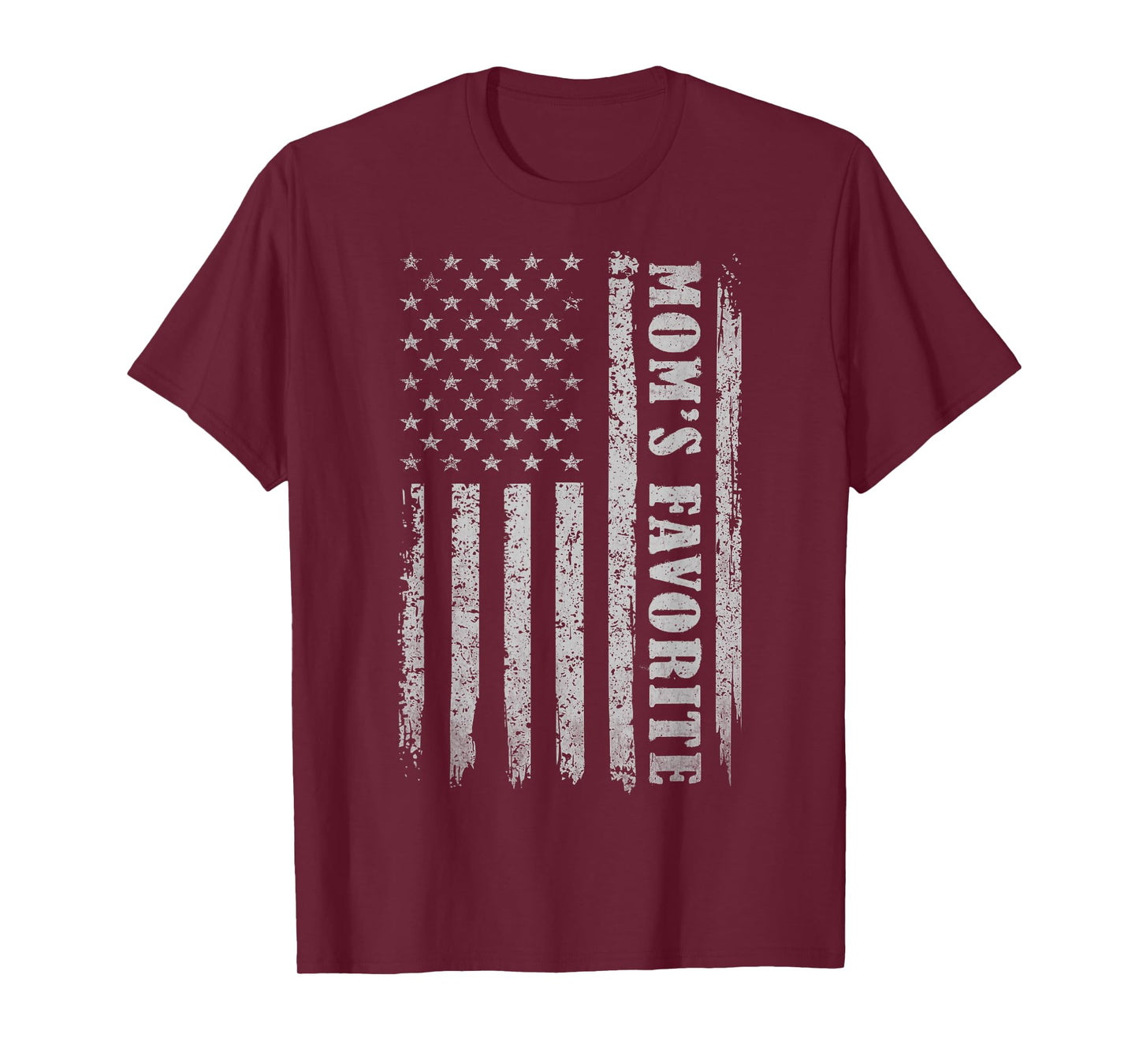 Funny Mom's Favorite USA Flag T-Shirt