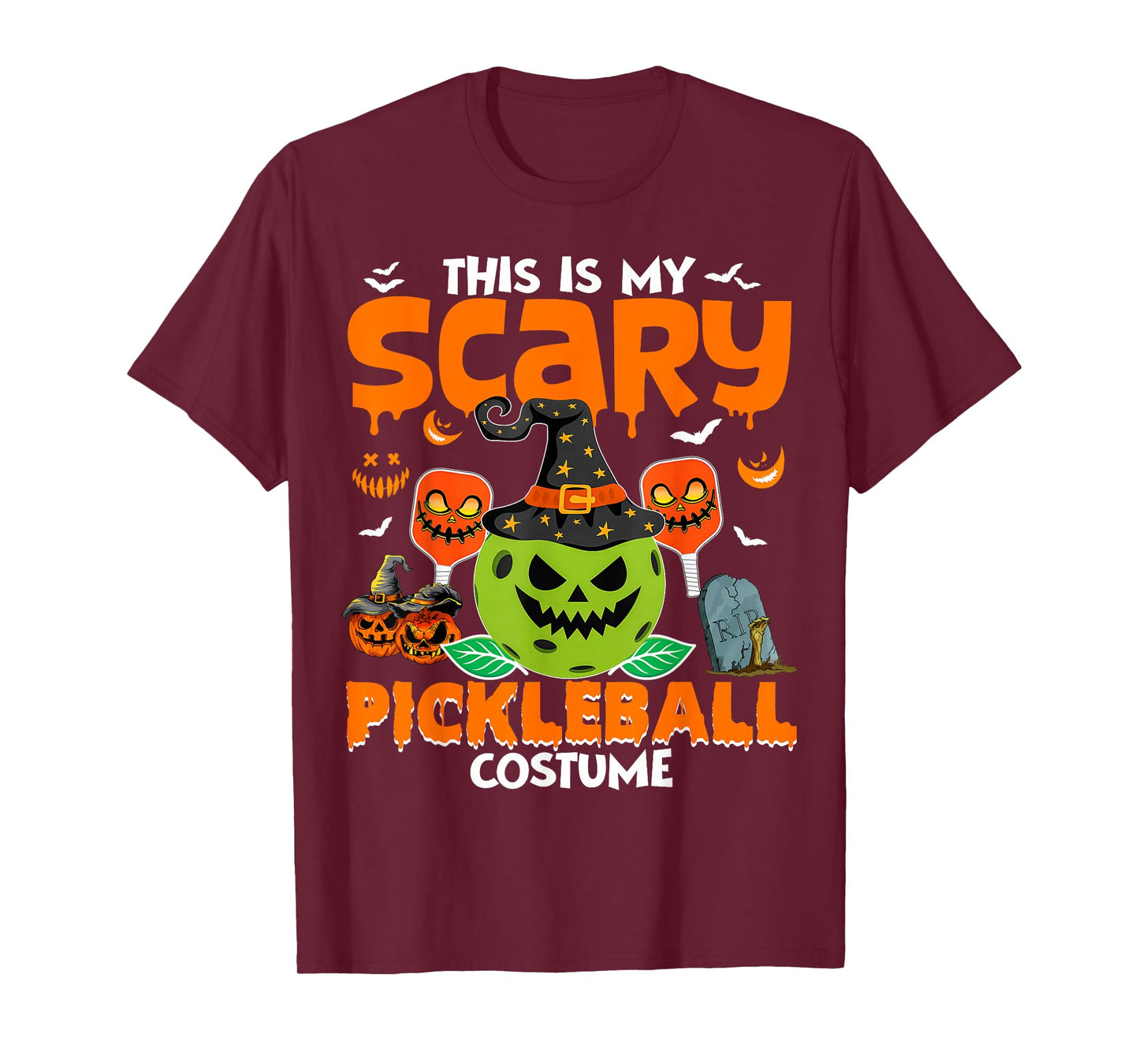 This is My Scary Pickleball Costume Pickleball Halloween T-Shirt