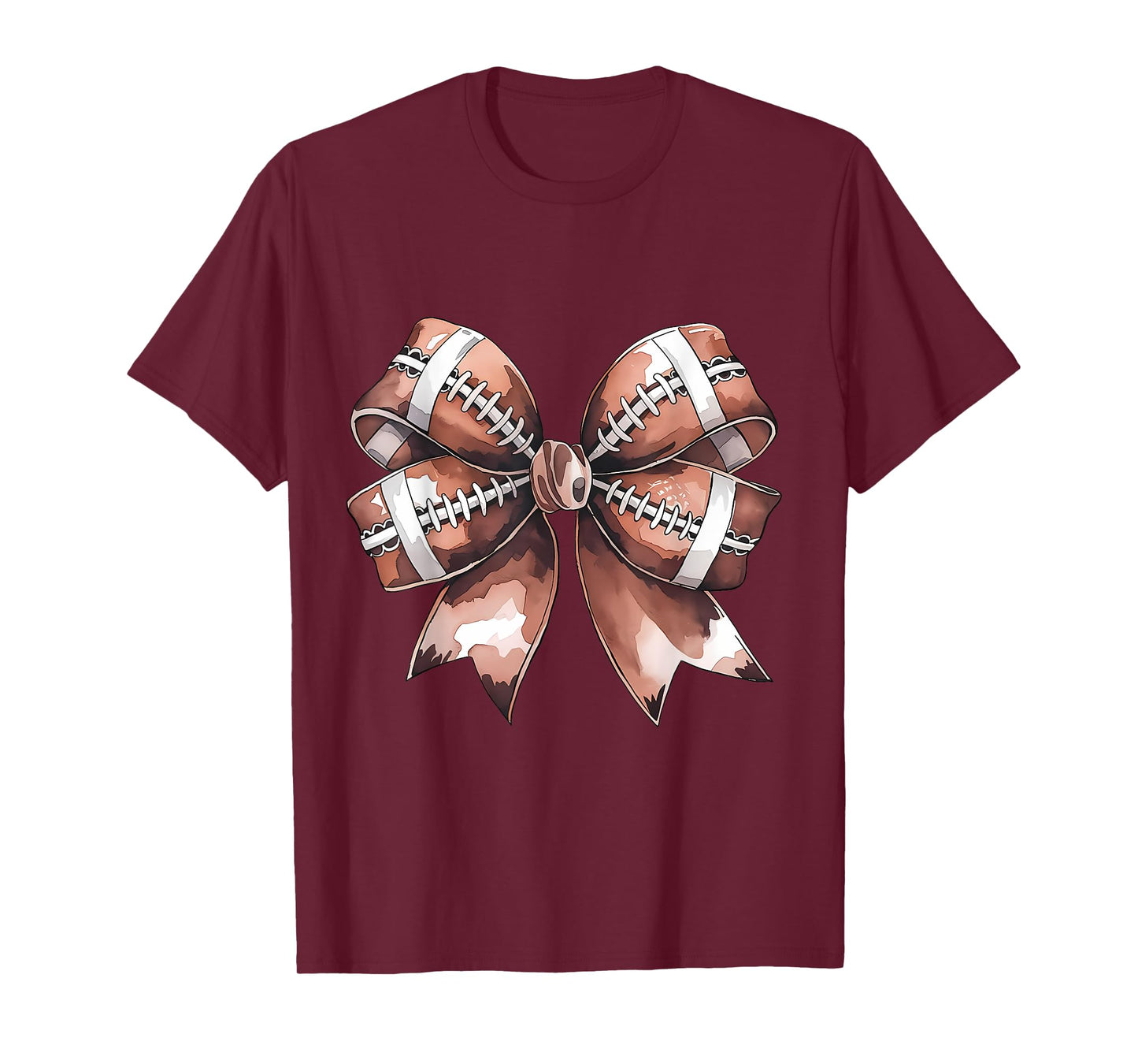 American Football Coquette Bow Cute Football Game T-Shirt