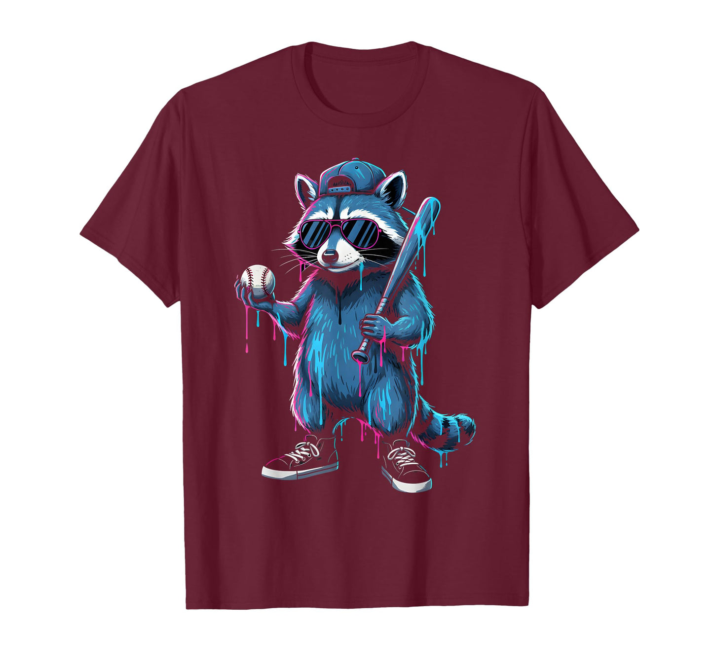 Baseball Ice Cream Drip for Boys and Girls Batter Game Day T-Shirt