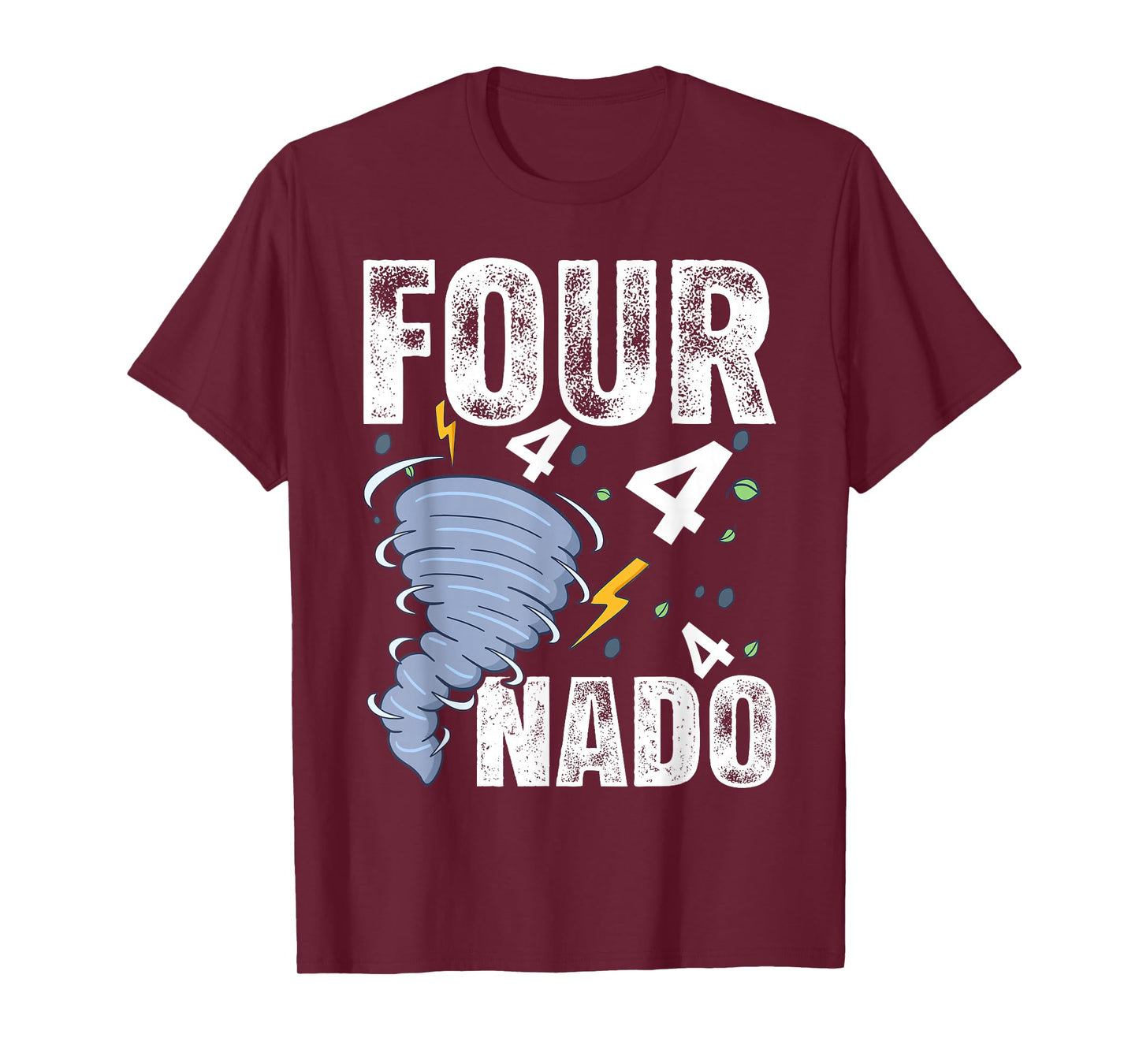 Four Nado Fournado 4th Birthday 4 Years Old Kids Boys girls T-Shirt