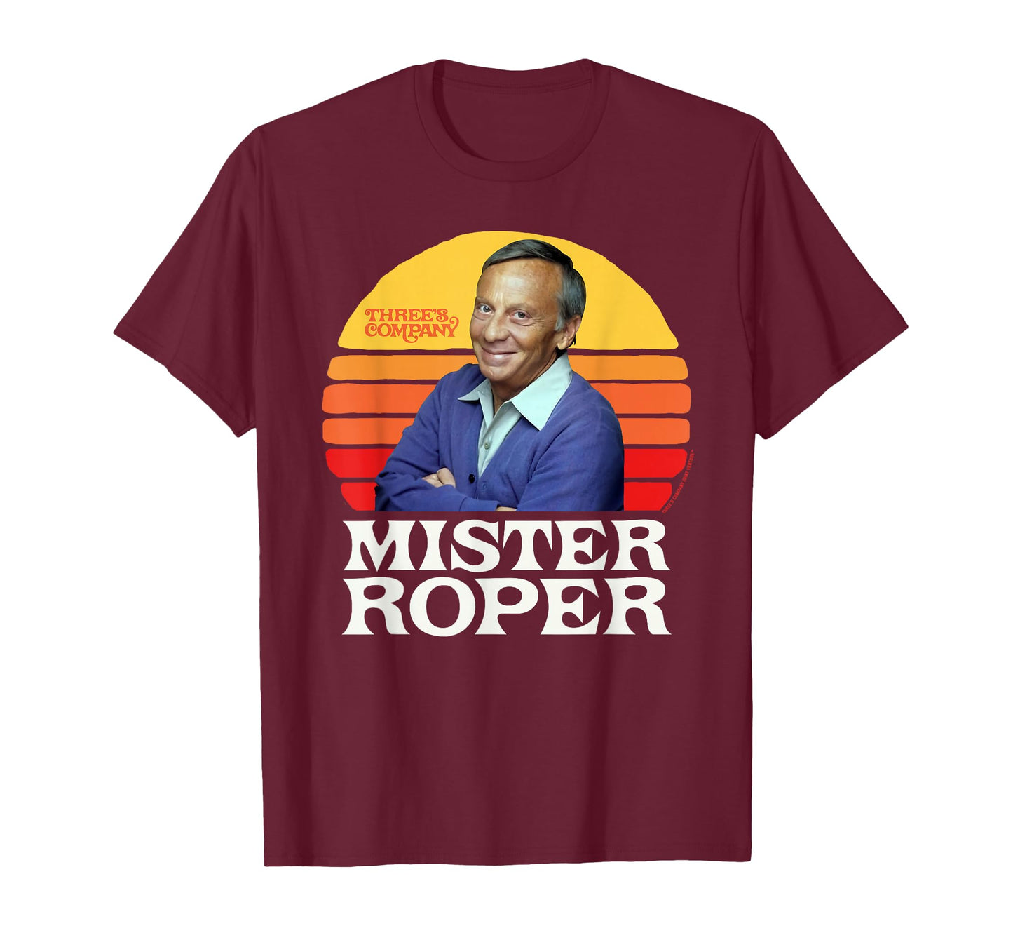 Mister Roper Funny Stanley Roper 80's Sunset Three's Company T-Shirt