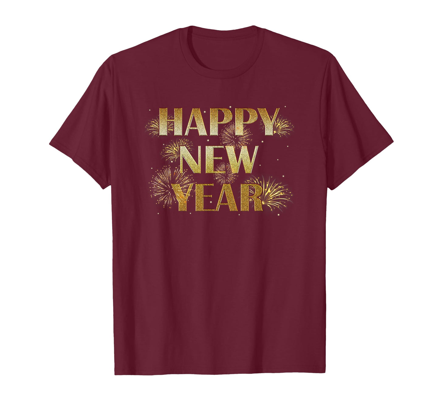 Happy New Year Eve Party Fireworks Confetti Kids Men Women T-Shirt