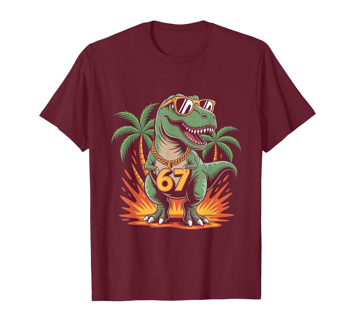 T-rex Dinosaur 67 Six Seven Alpha Slang 6 7 Meme Toddlers T-Shirt