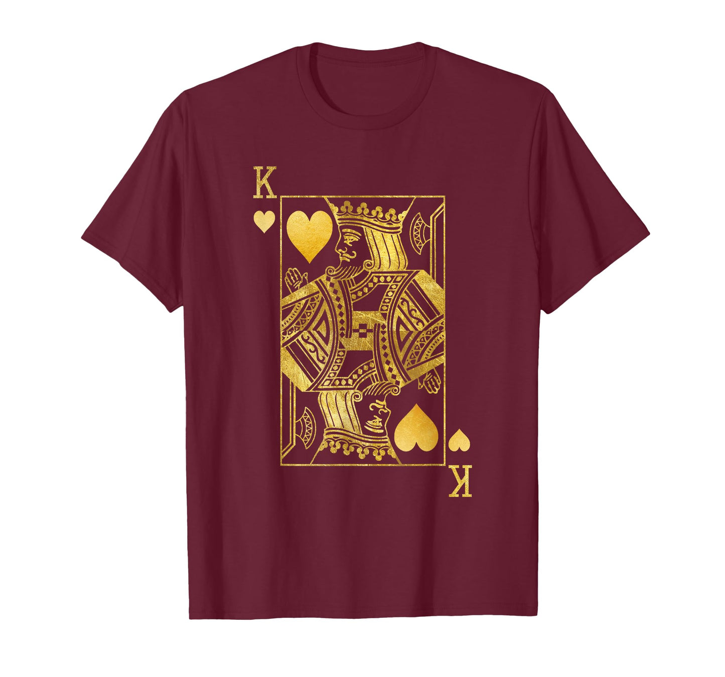 Lucky Poker Cards Knight King of Hearts Game Casino T-Shirt