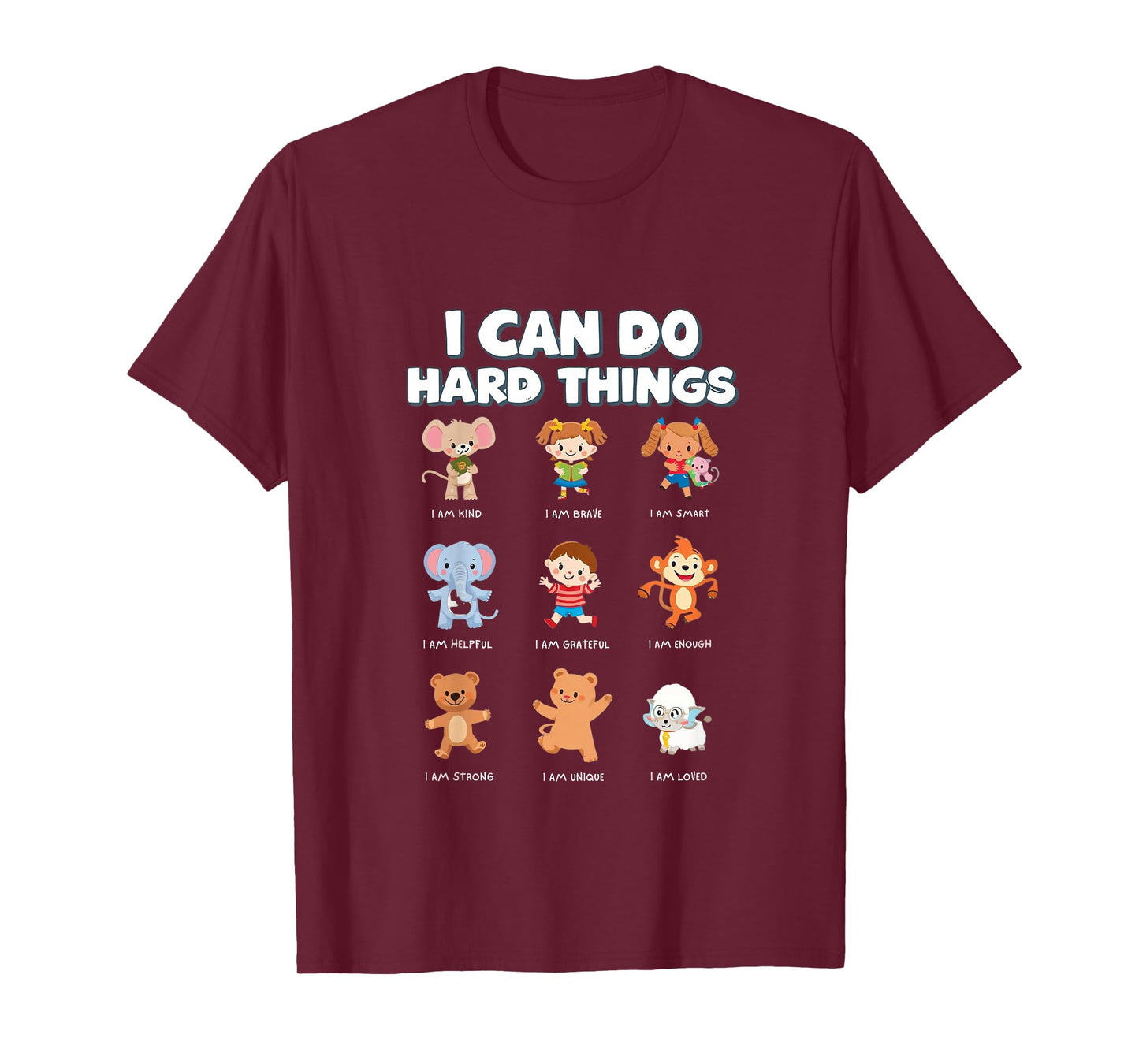 I Can Do Hard Things, Children's Book Characters T-Shirt