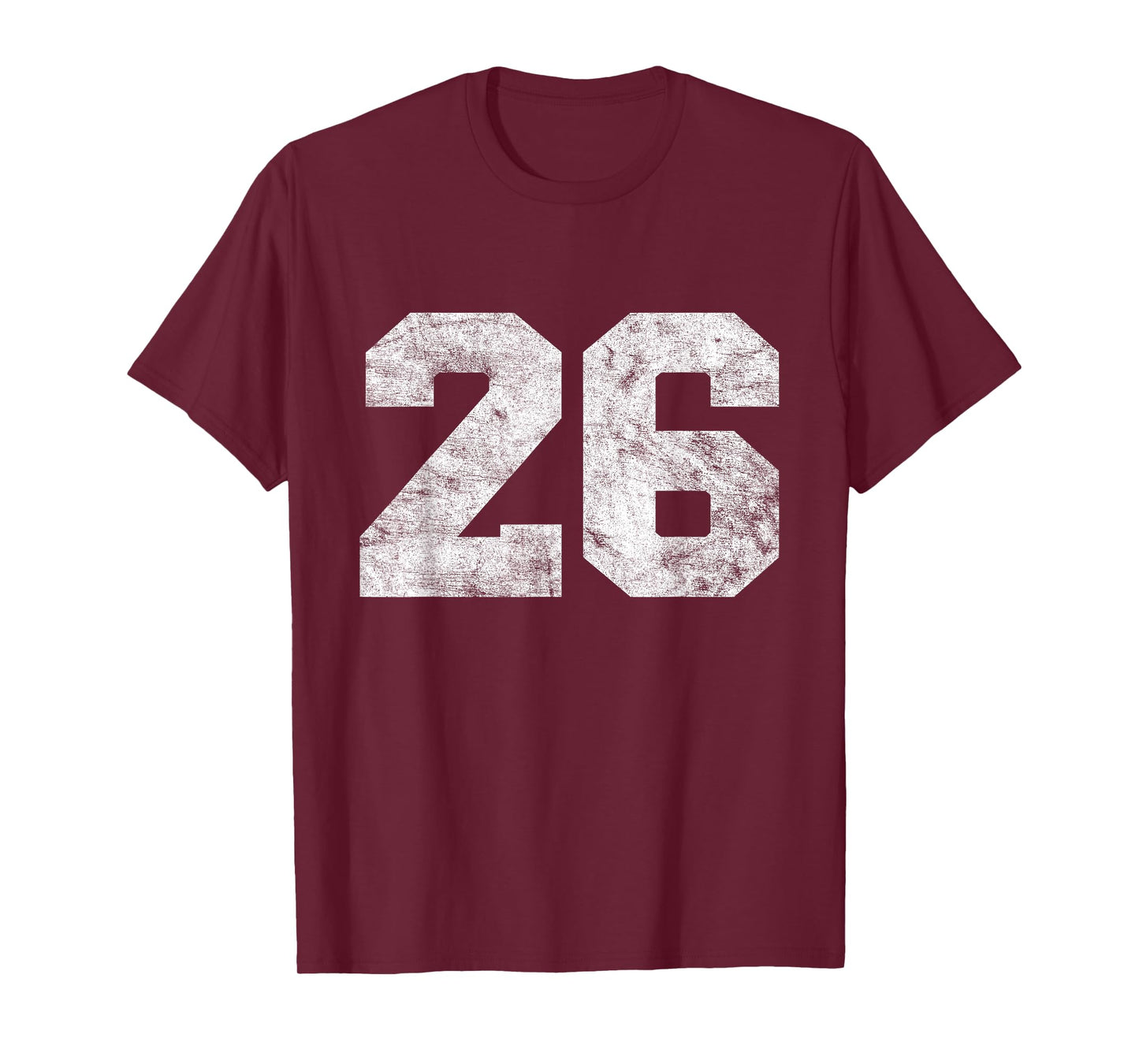Vintage Lucky Number Birthday 26 Sports Player Team Athlete T-Shirt