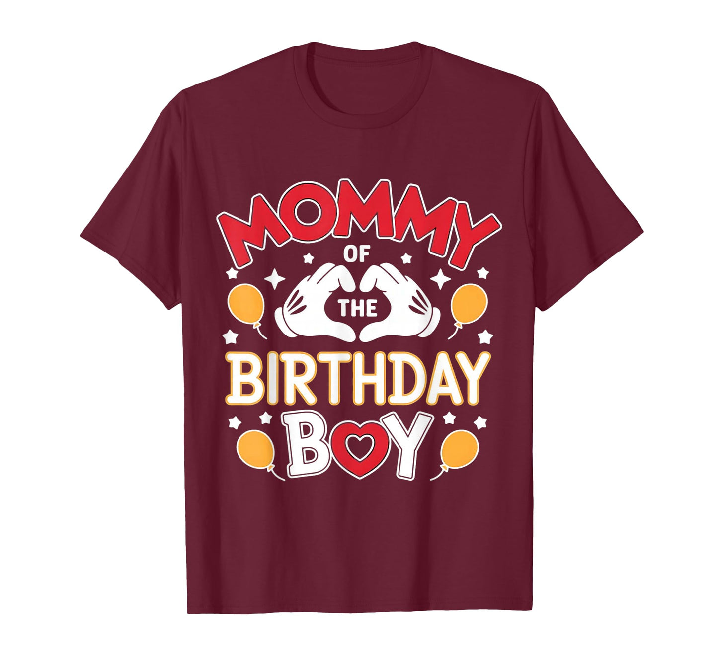 Mom Of The Birthday Boy Family Party Birthday T-Shirt