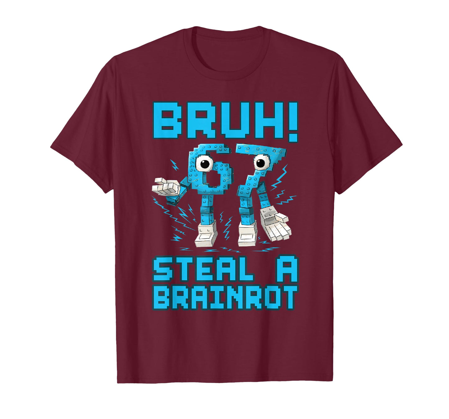 67 Bruh Steal A Brainrot Funny Meme 6 7 Boys Girl Kids Youth T-Shirt