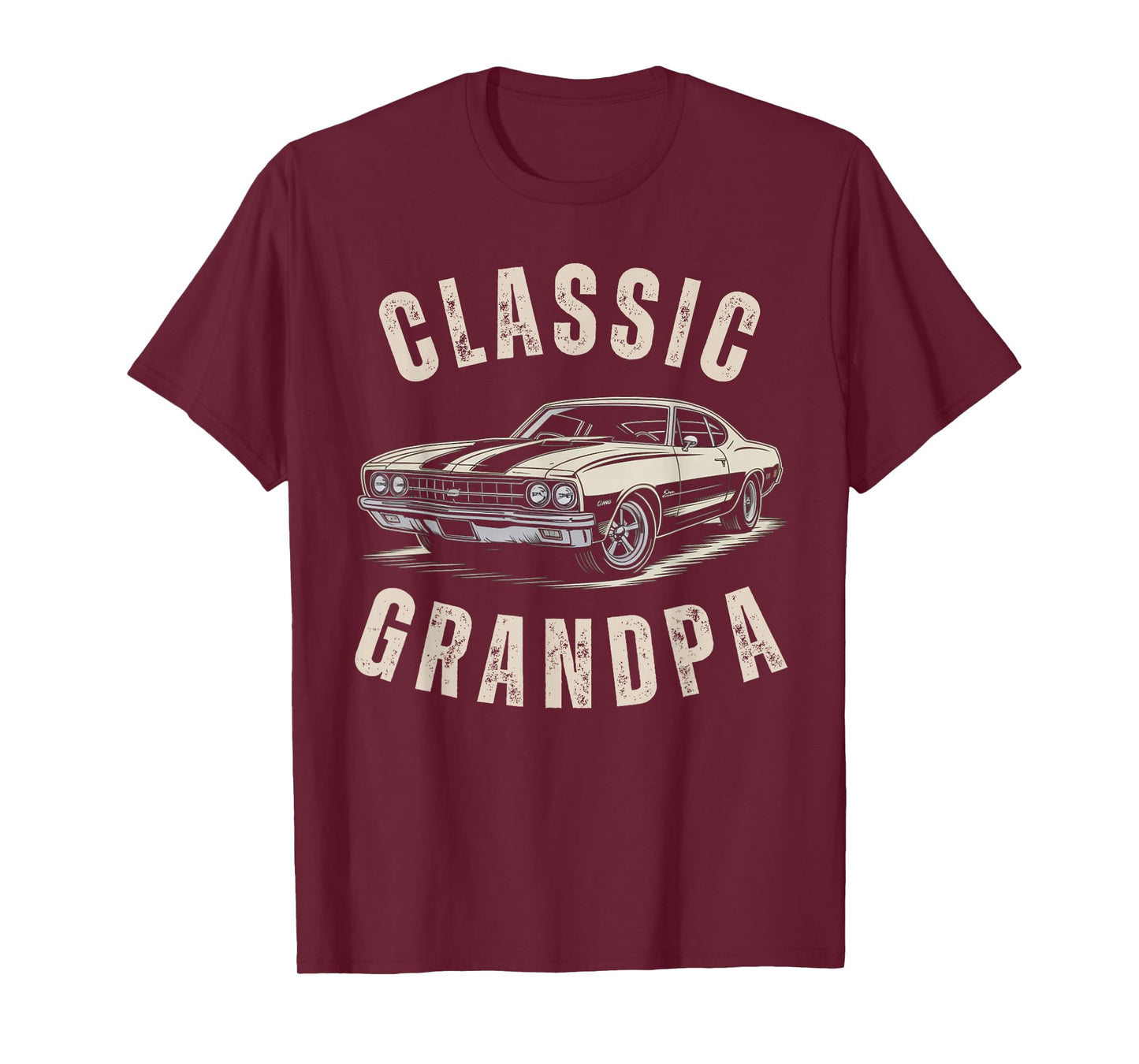 Classic Grandpa Muscle Vibe Outfit for Old car Enthusiasts T-Shirt