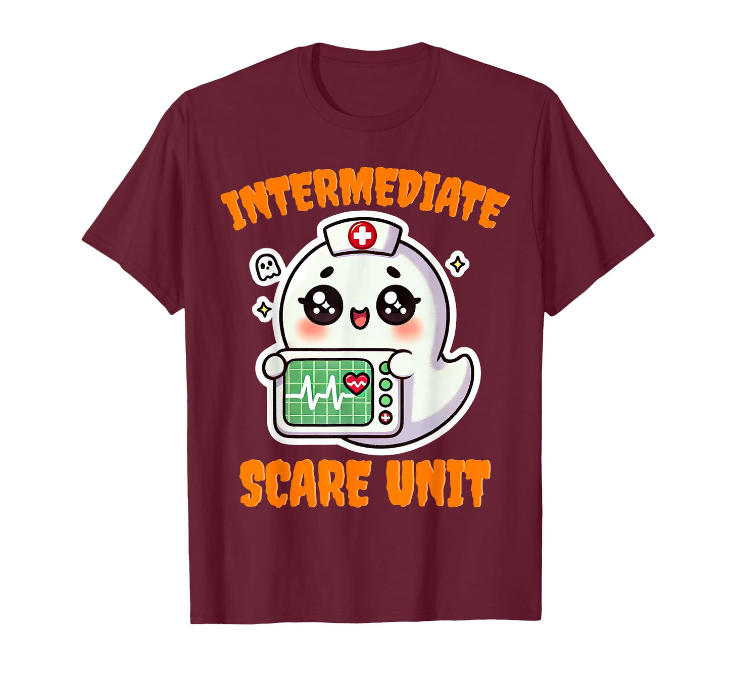 IMCU Intermediate Care Scare Unit Halloween Spooky Nurse T-Shirt