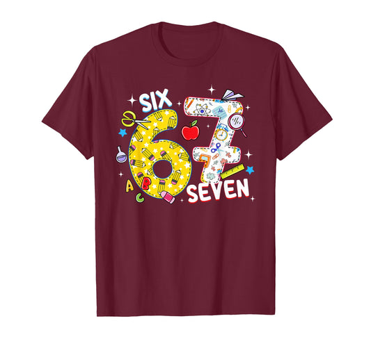 I Survived 67 Days of School Teachers Students Six Seven T-Shirt