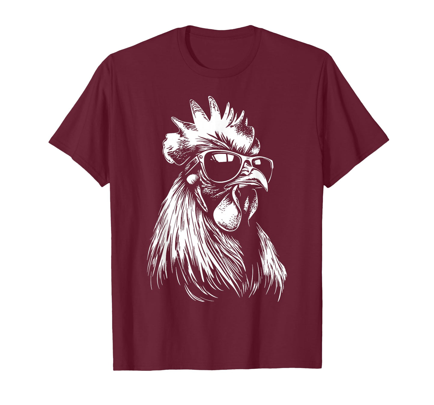 Rooster Chicken Sunglasses T-Shirt