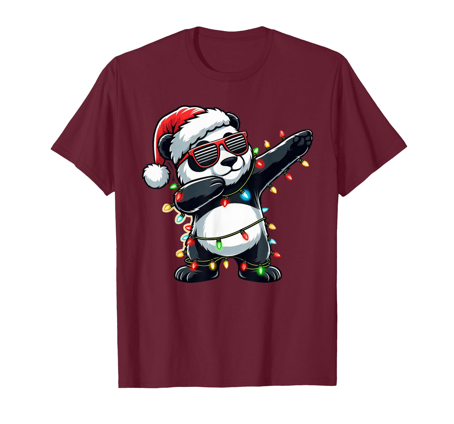 Dabbing Panda Xmas For Kids Boys Girl Panda Lover Christmas T-Shirt