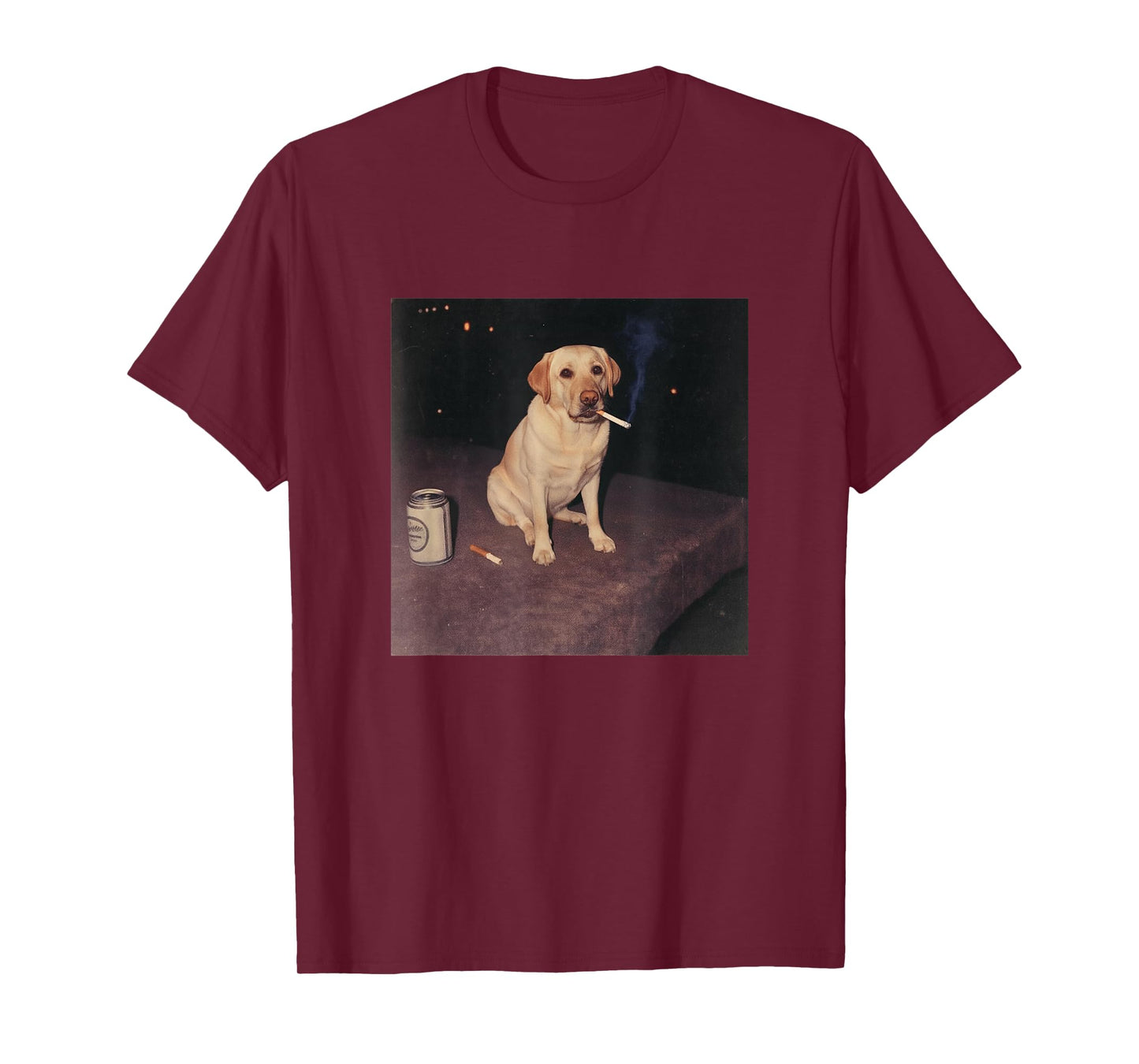 Funny Smoking Labrador Retriever Dog Cigarette Beer Gen Z T-Shirt