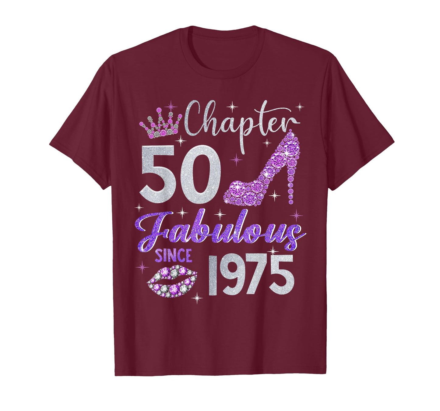 Chapter 50 Fabulous Since 1975 50th Birthday Women Girl T-Shirt