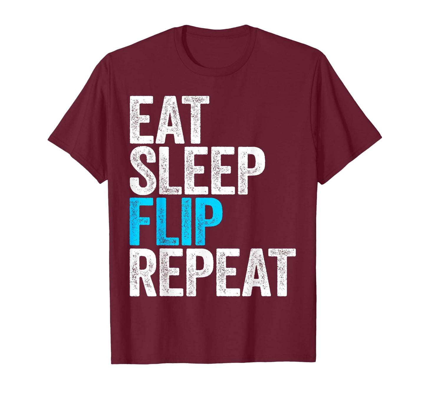 Eat Sleep Flip Repeat Shirt Men Women Kids Gymnastics T-Shirt