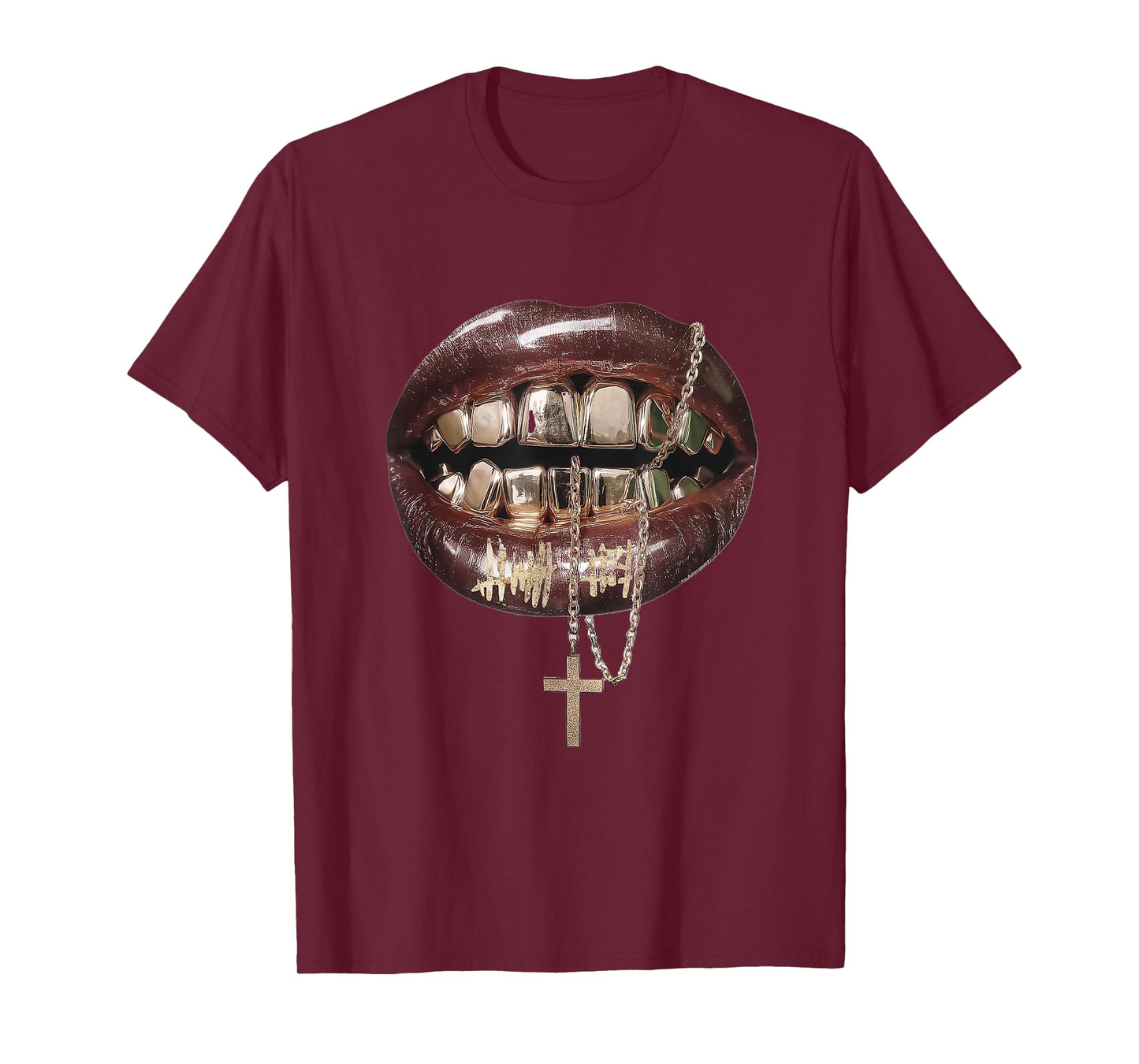 Women's Lips Print Graphic Y2K 2000s Vintage Summer Tops T-Shirt
