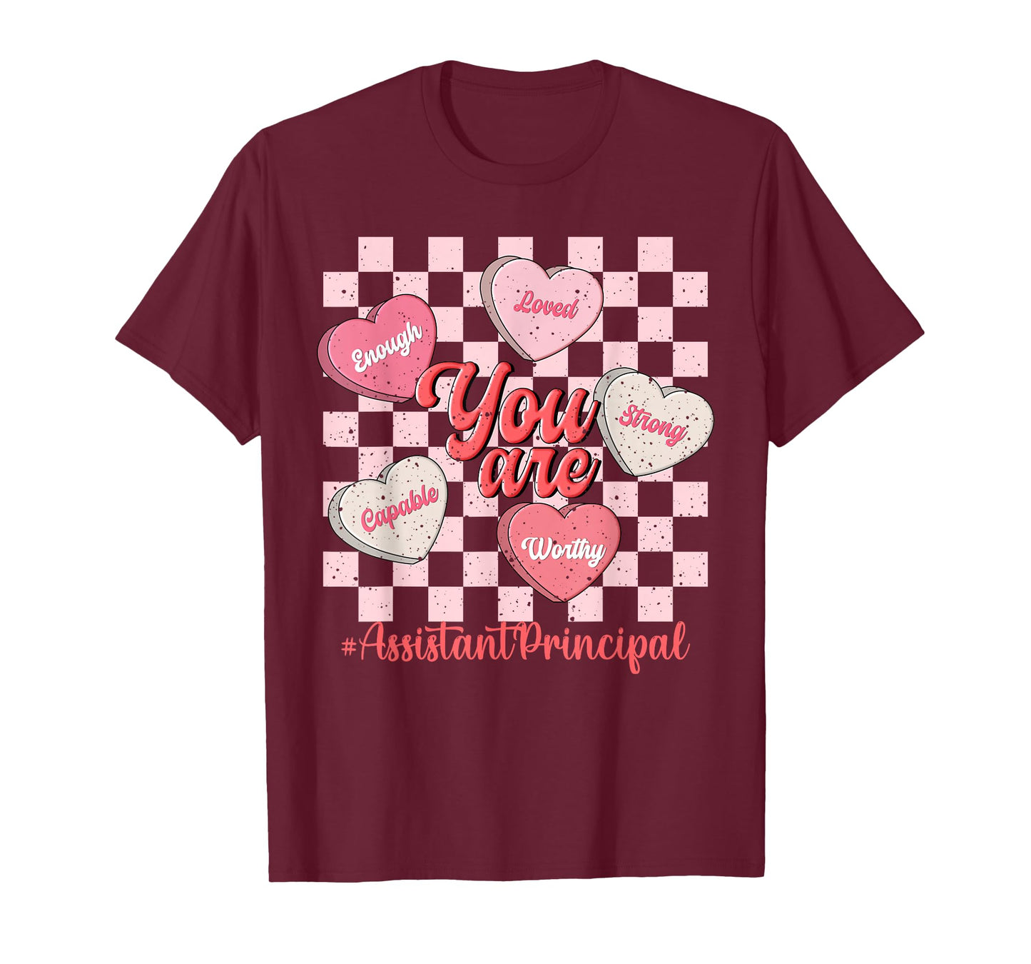 Funny Valentine Assistant Principal Love Heart T-Shirt