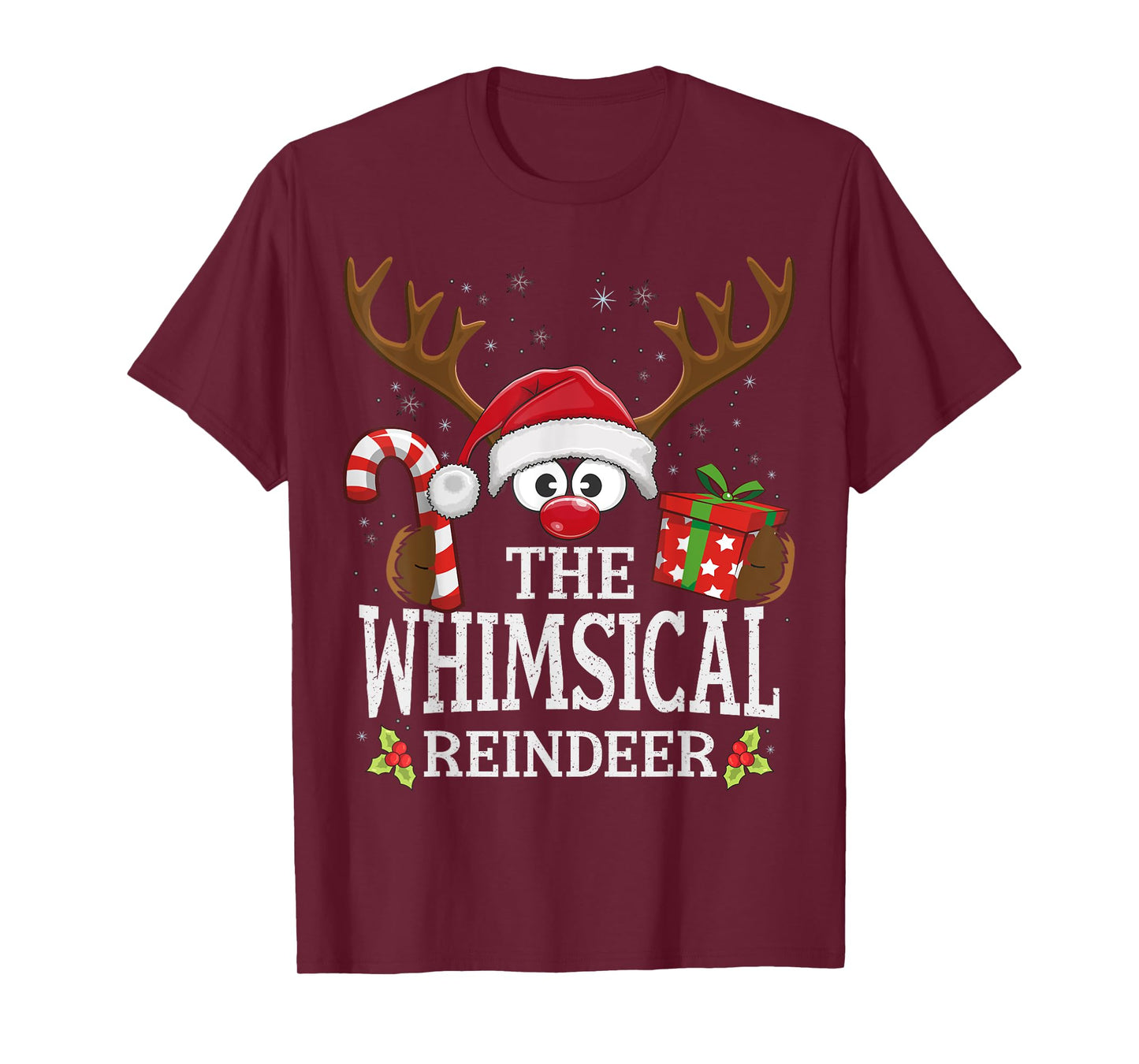 Christmas Matching The Whimsical Reindeer Family T-Shirt