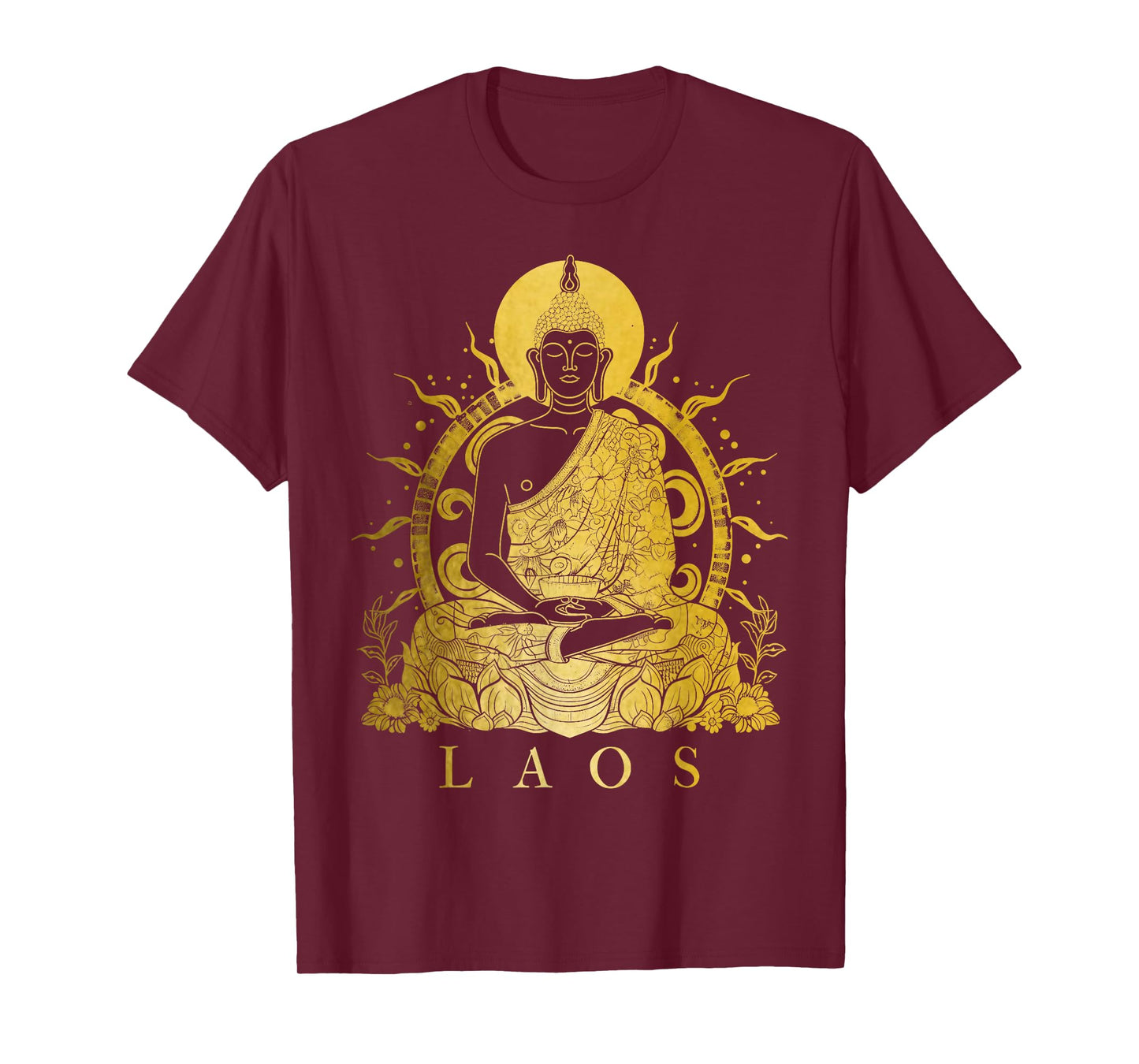 Laos Buddha Vintage Buddhist Souvenir T-Shirt