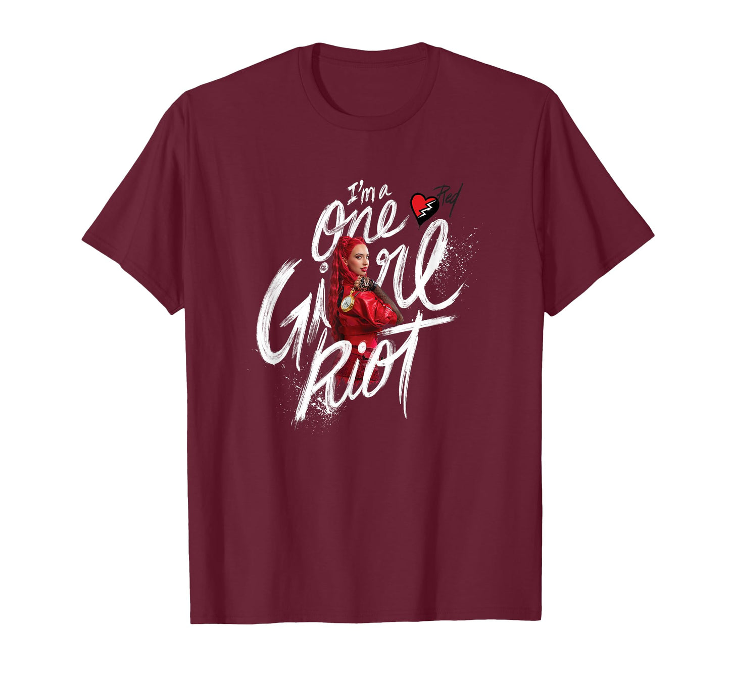 Disney Descendants: The Rise Of Red I'm A One Girl Riot Red T-Shirt