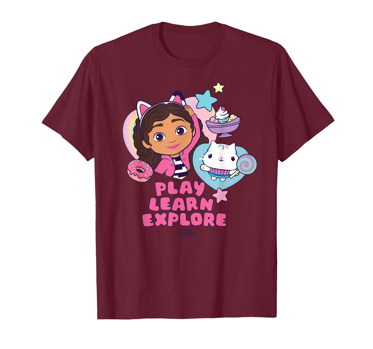 DreamWorks Gabby's Dollhouse Play Learn Explore T-Shirt