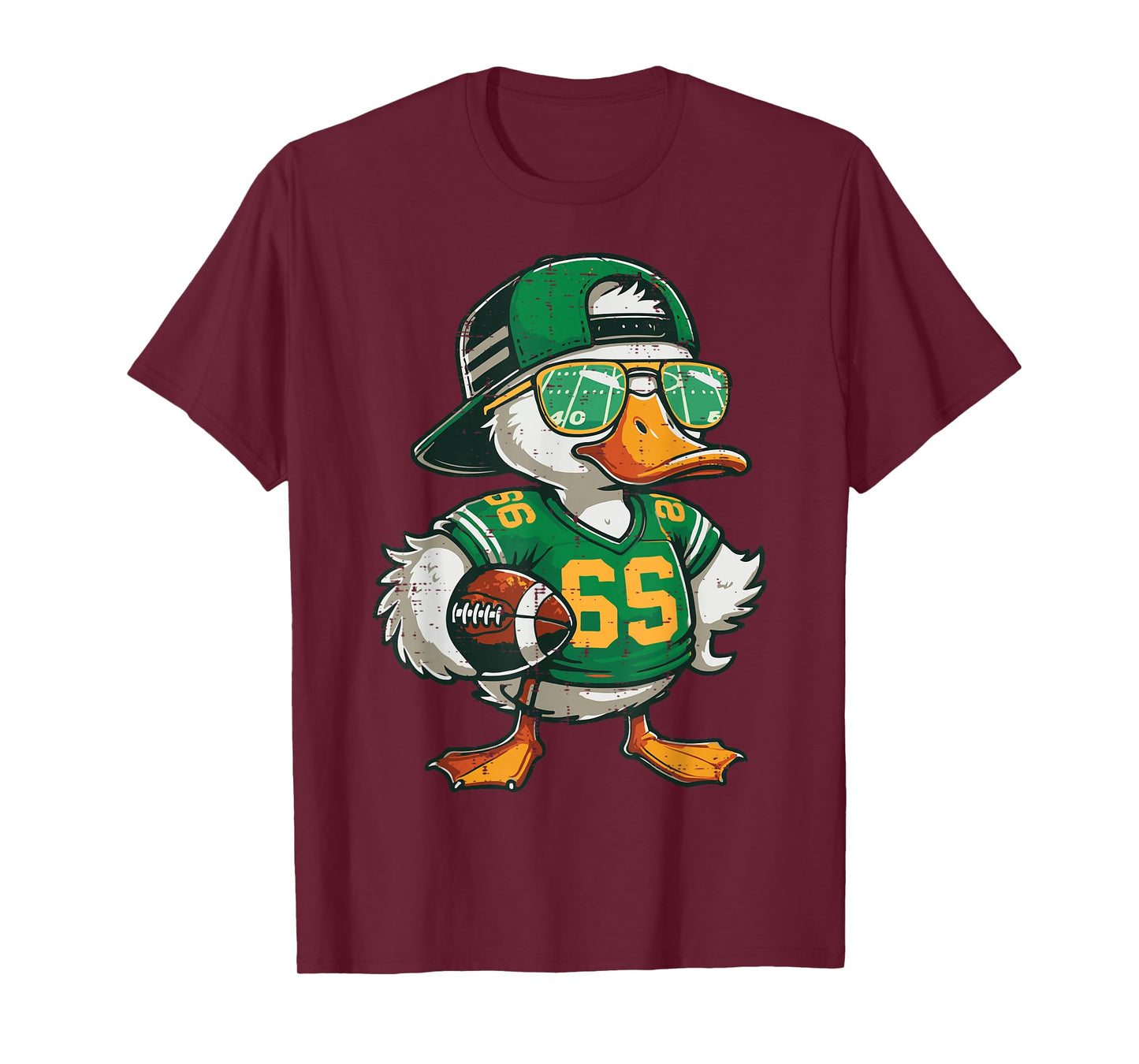 Duck American Football Sunglasses Cool Sports Men Boys Kids T-Shirt