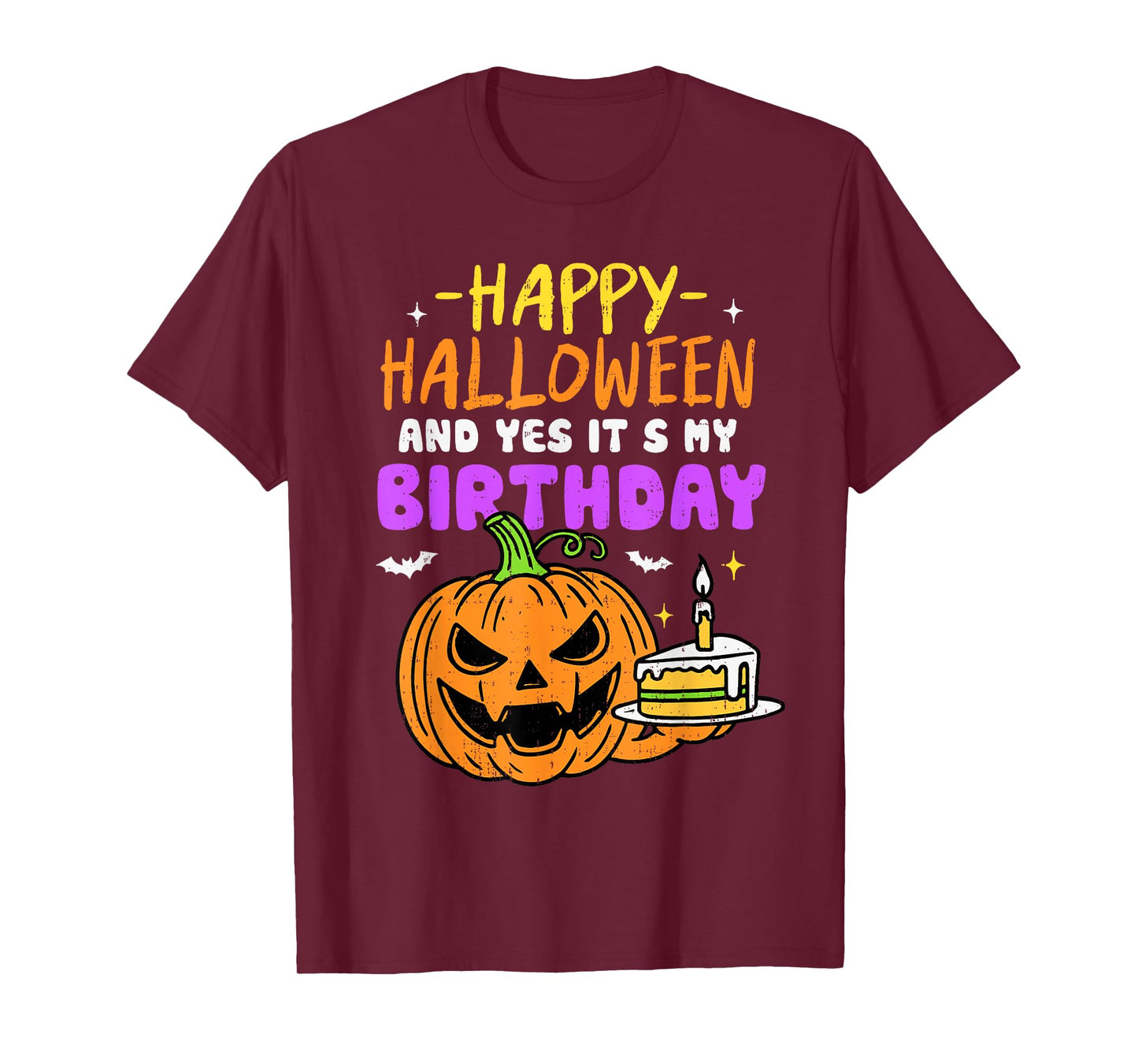 Halloween Birthday Funny Pumpkin Spooky Costume Bday Party T-Shirt