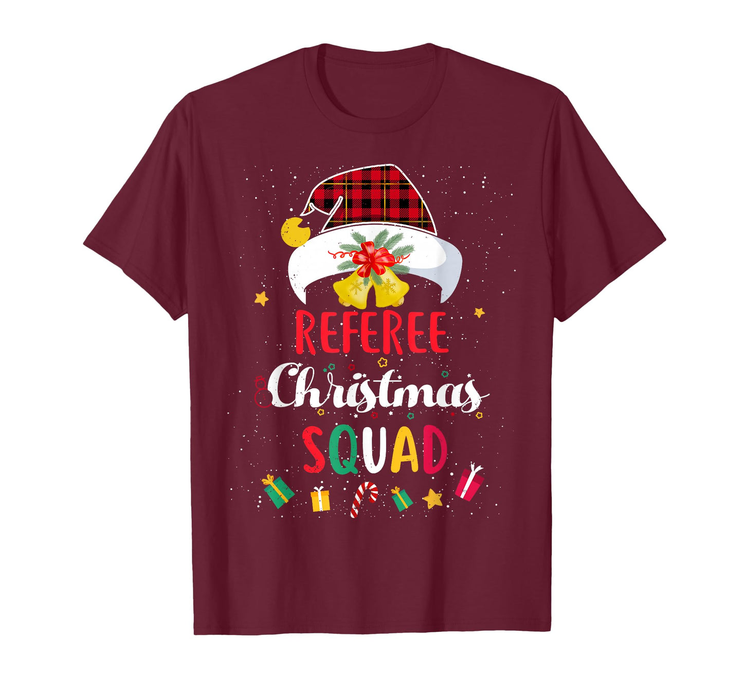 Referee Christmas Squad Santa Hat Umpire Match T-Shirt