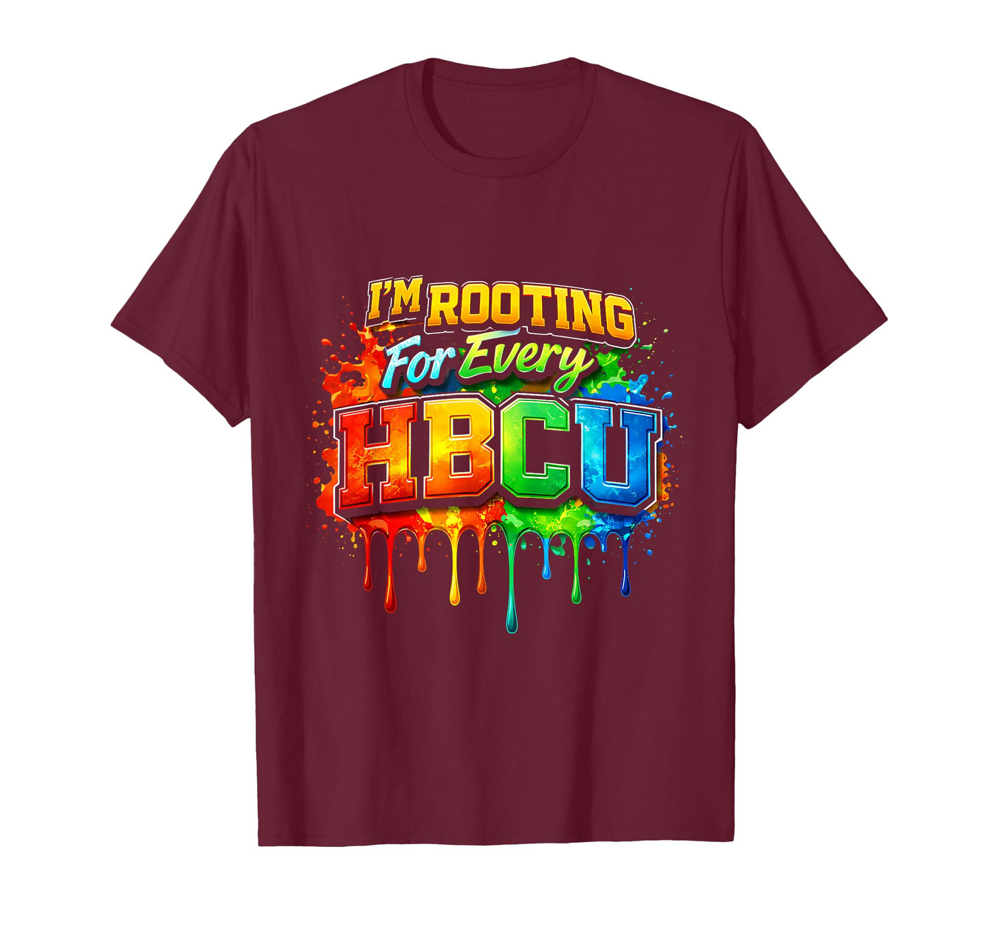 Rooting for Every HBCU Black History Costume Afrocentric T-Shirt