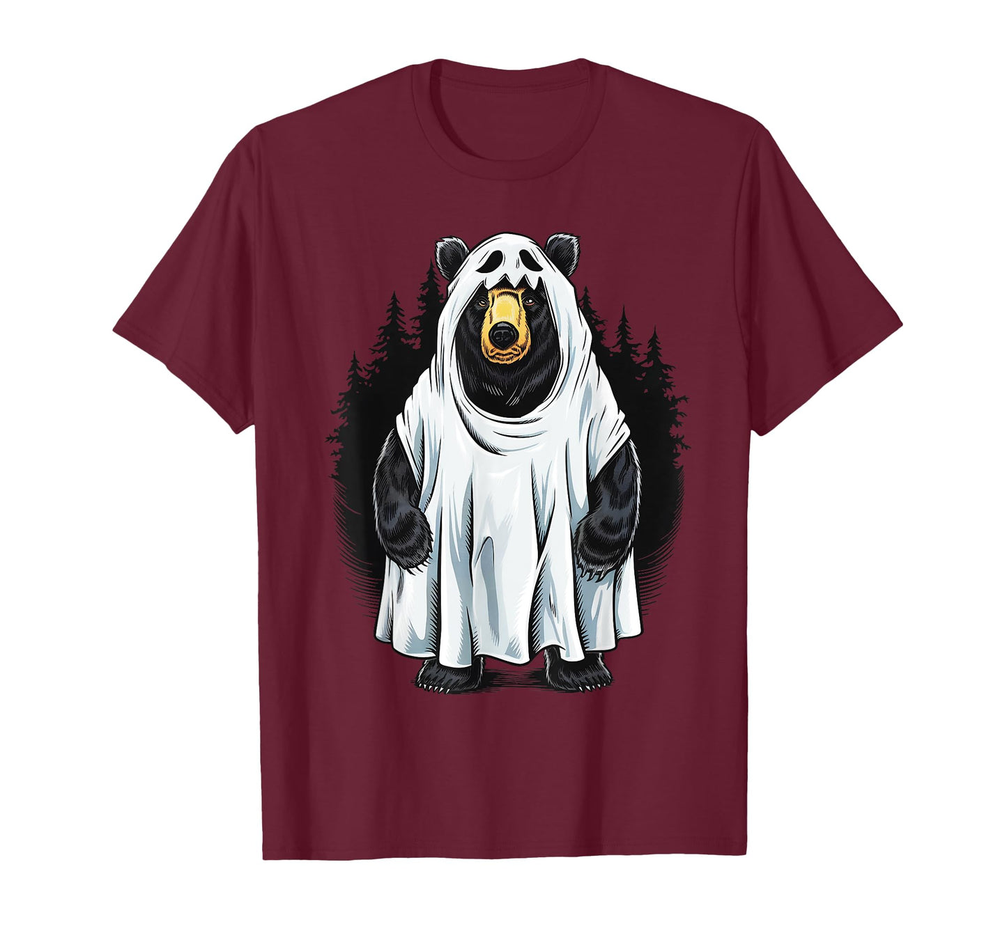 Funny Bear Cool Boo Ghost Halloween Costume Gifts T-Shirt