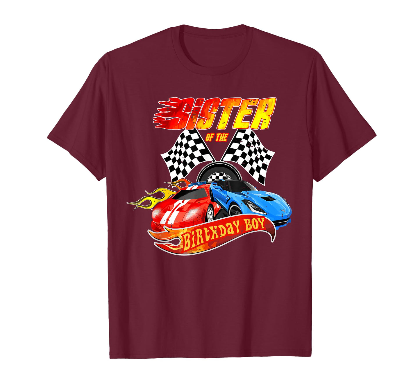 Sister Of The Birthday Boy Race Car Birthday Party Racing T-Shirt